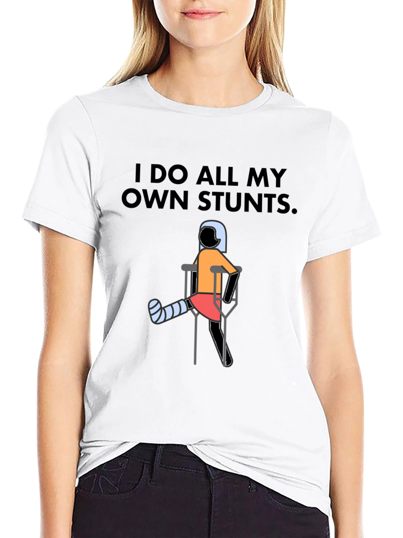 I Do All My Own Stunts Graphic Tee