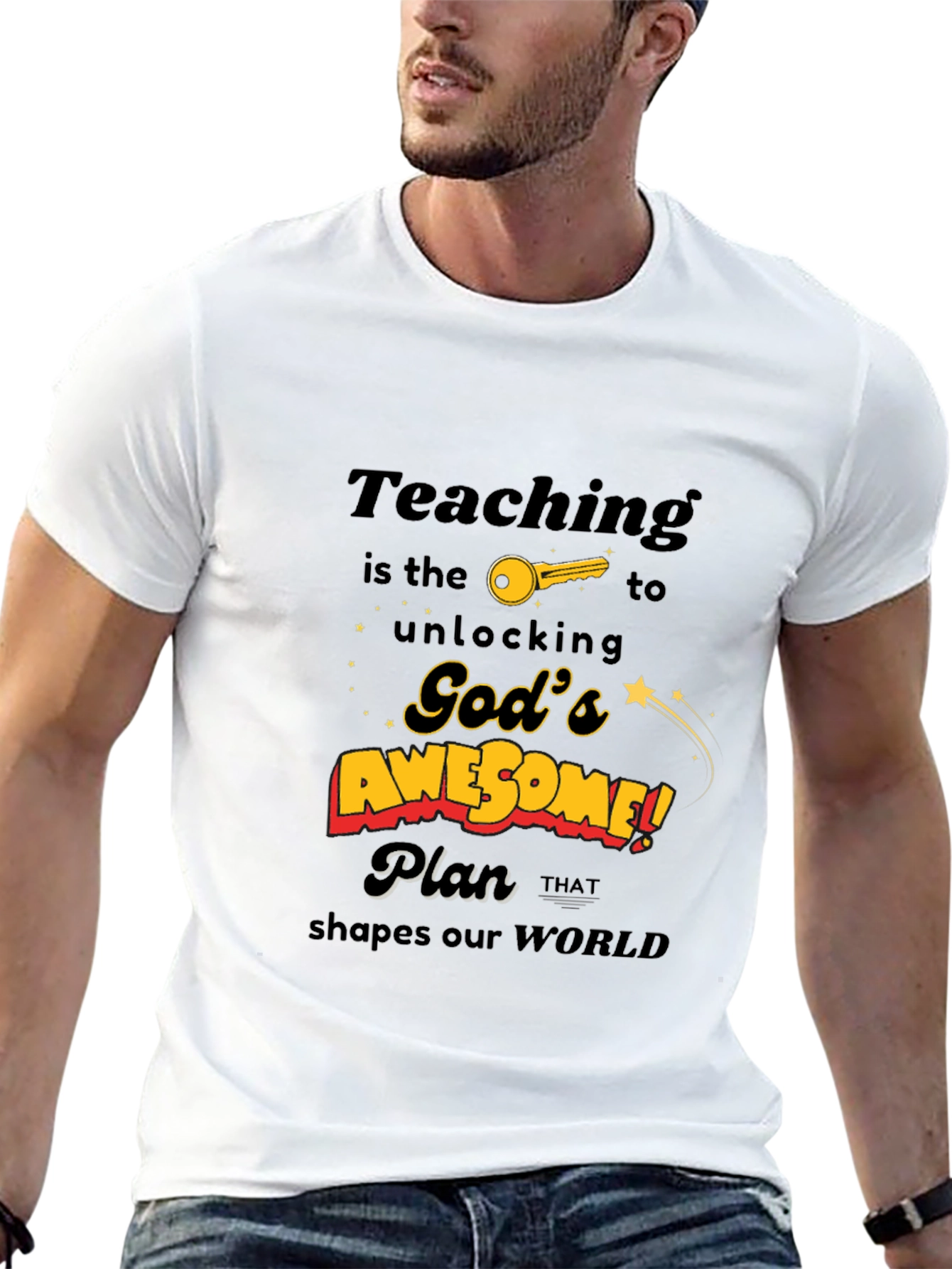 Teaching is the Key T-Shirt - Gods Awesome Plan