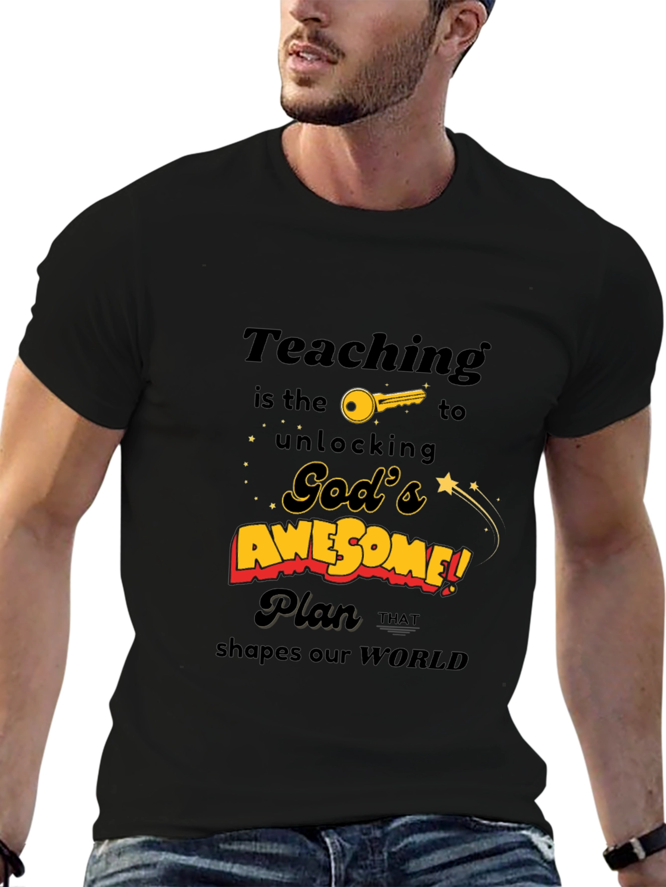 Teaching is the Key T-Shirt - Gods Awesome Plan