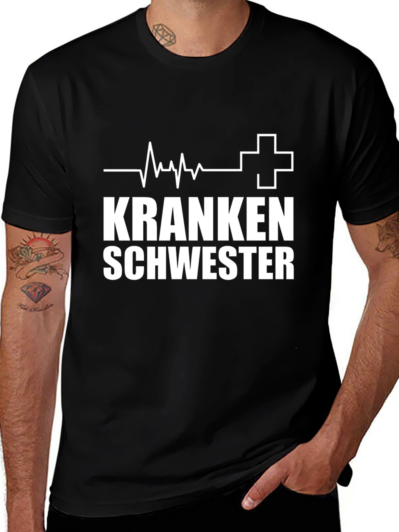 Krankenschwester Heartbeat T-Shirt Nurse Gift