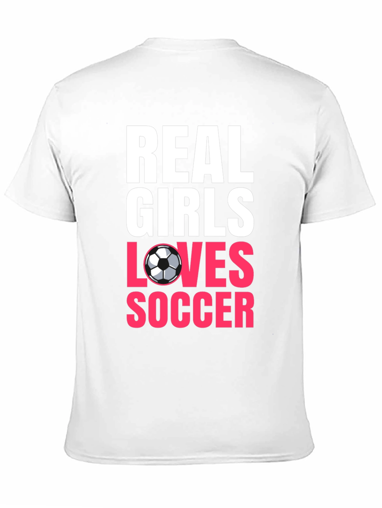 Real Girls Love Soccer Black T-Shirt