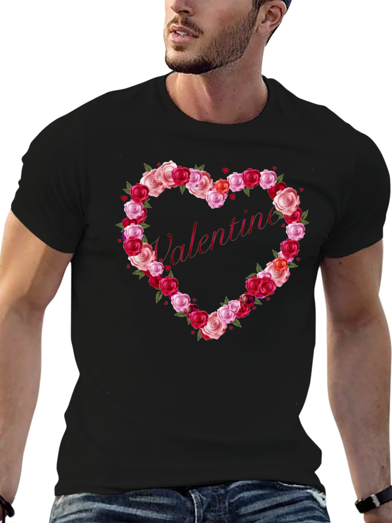 Valentines Day Rose Heart T-Shirt