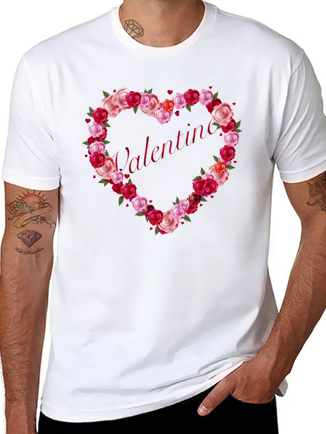 Valentines Day Rose Heart T-Shirt