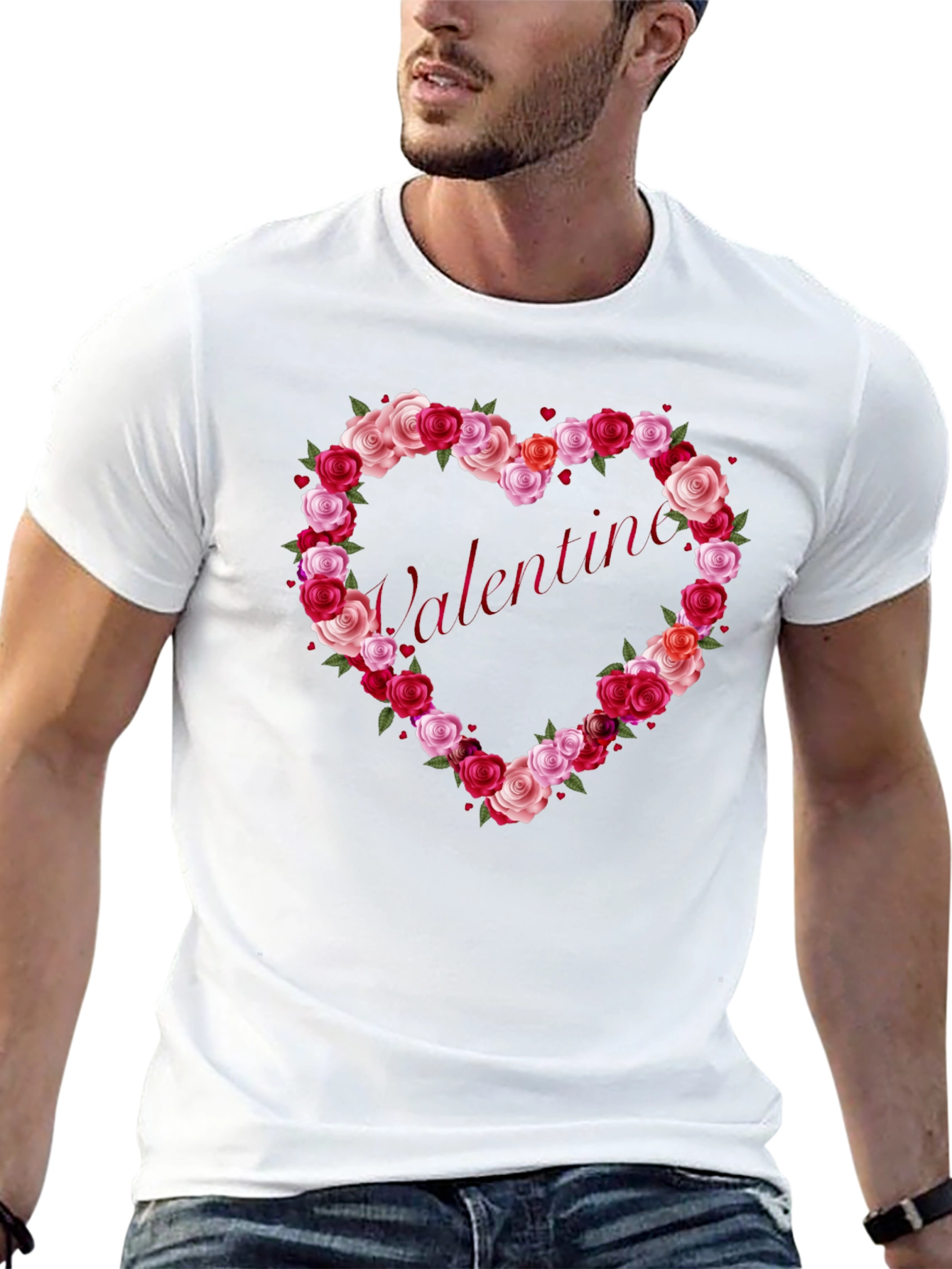 Valentines Day Rose Heart T-Shirt