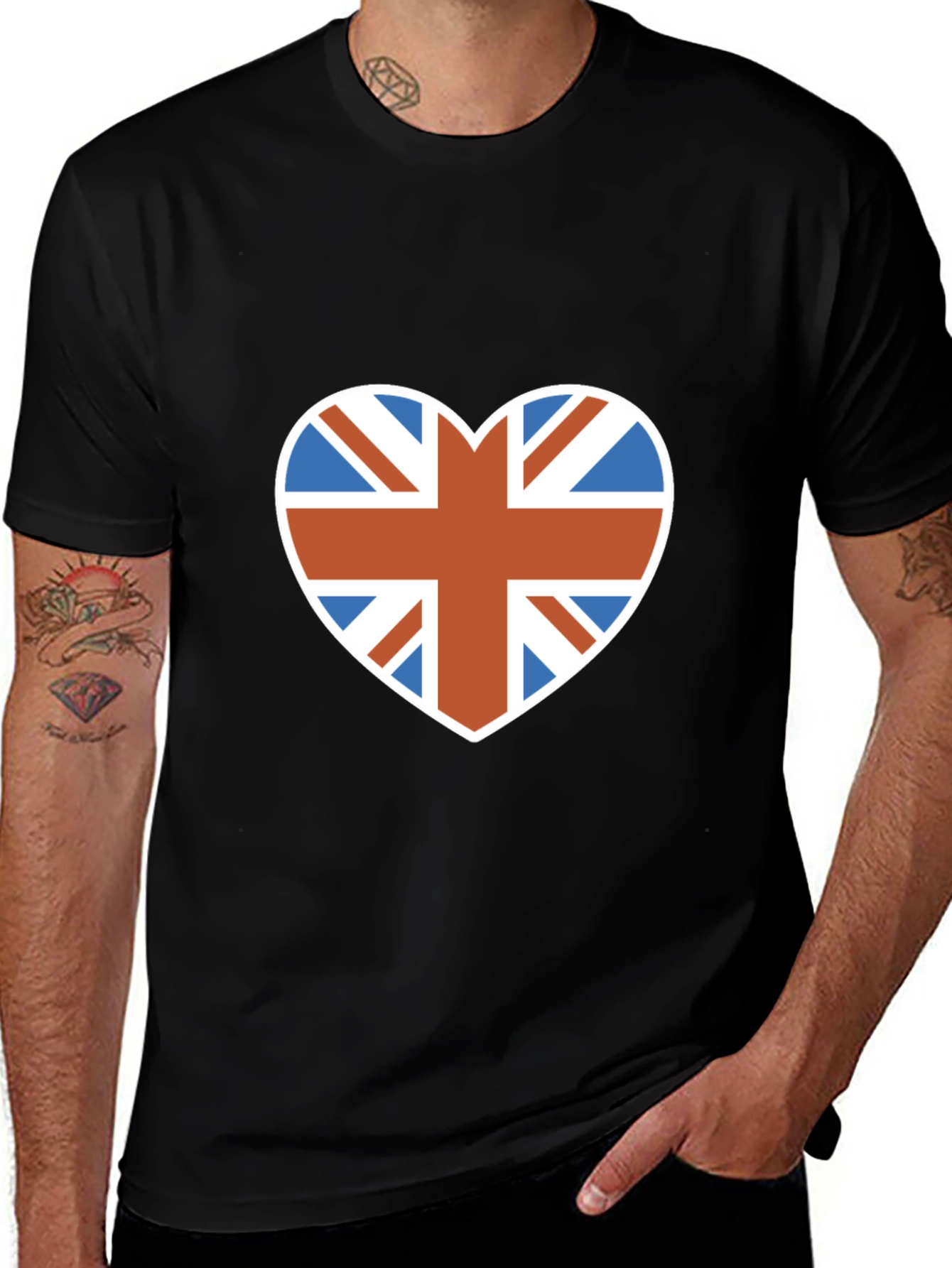 Union Jack Heart T-Shirt - British Pride Apparel