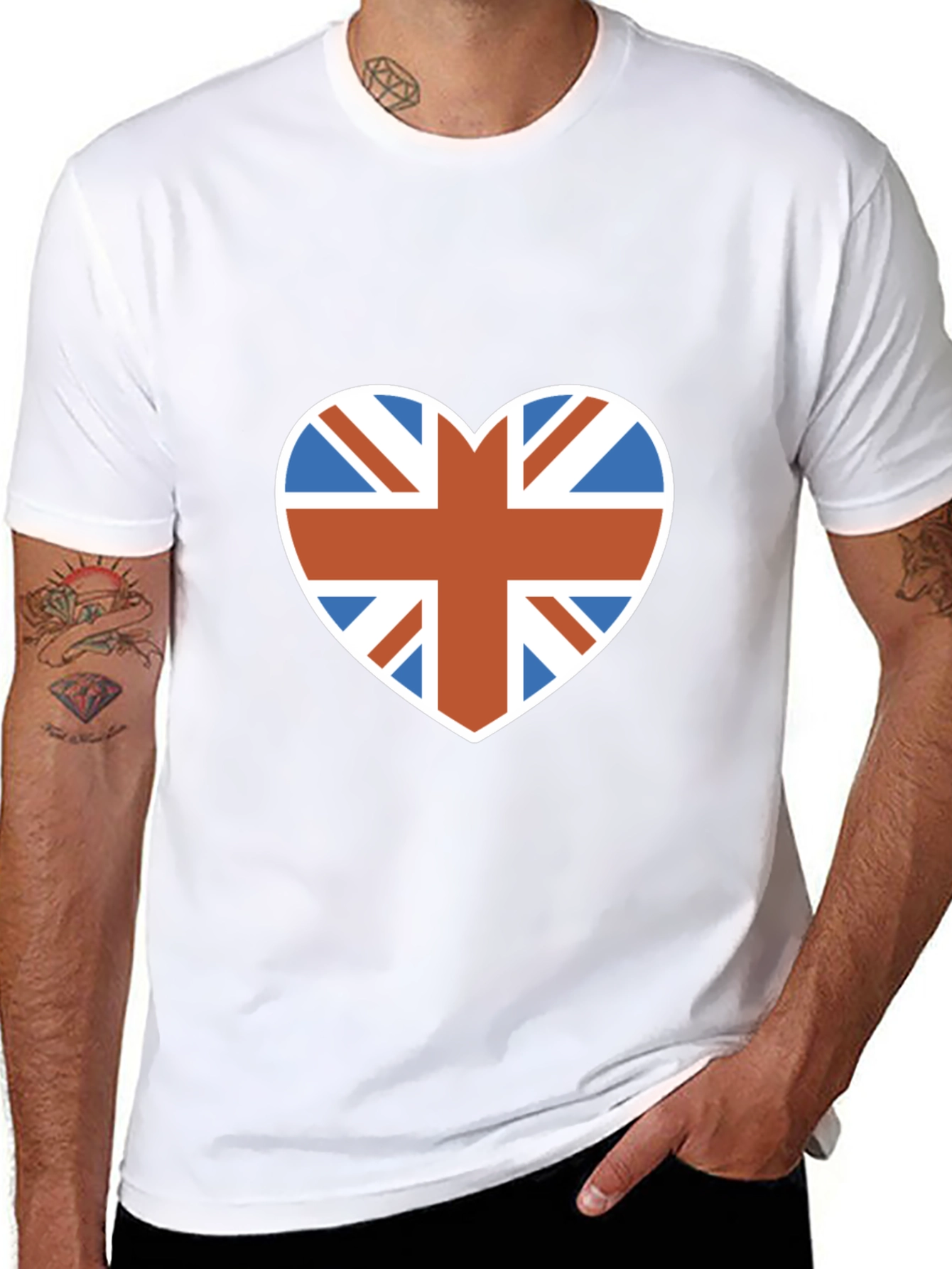 Union Jack Heart T-Shirt - British Pride Apparel