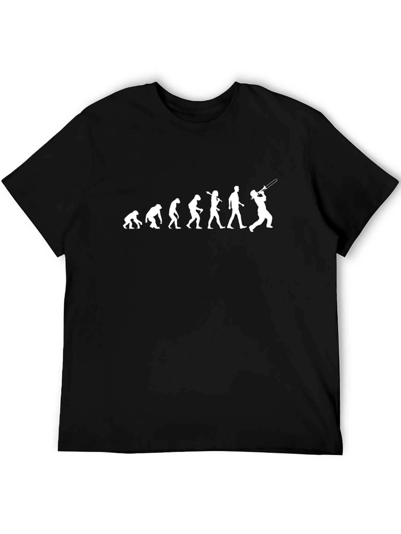 Evolution of Trombone Black T-Shirt