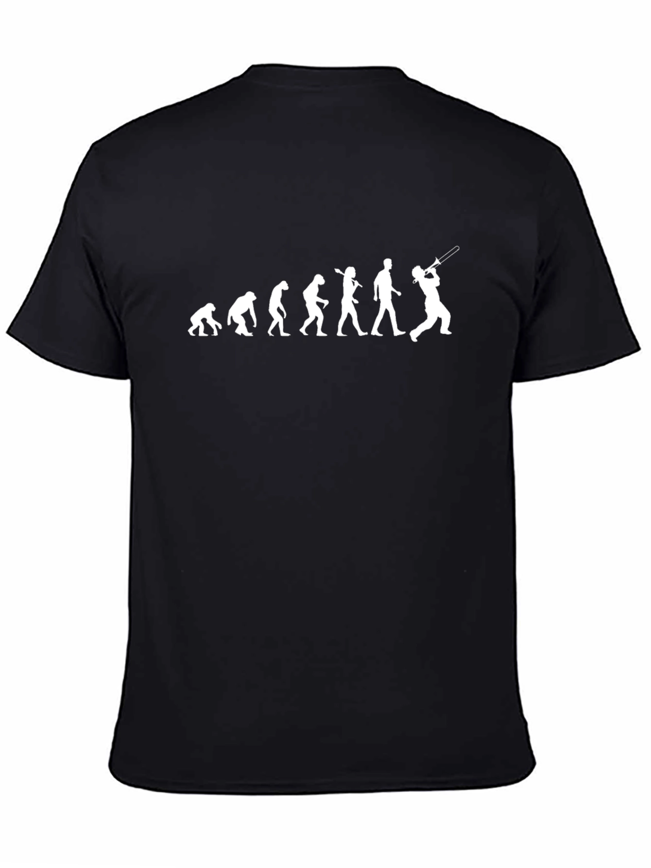 Evolution of Trombone Black T-Shirt