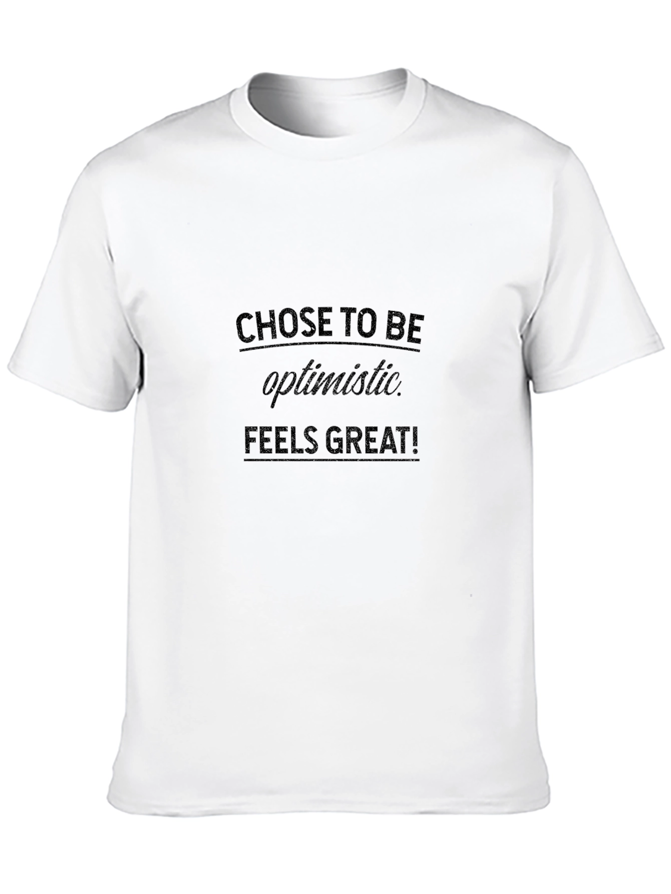 Optimistic Black T-Shirt: Feels Great!