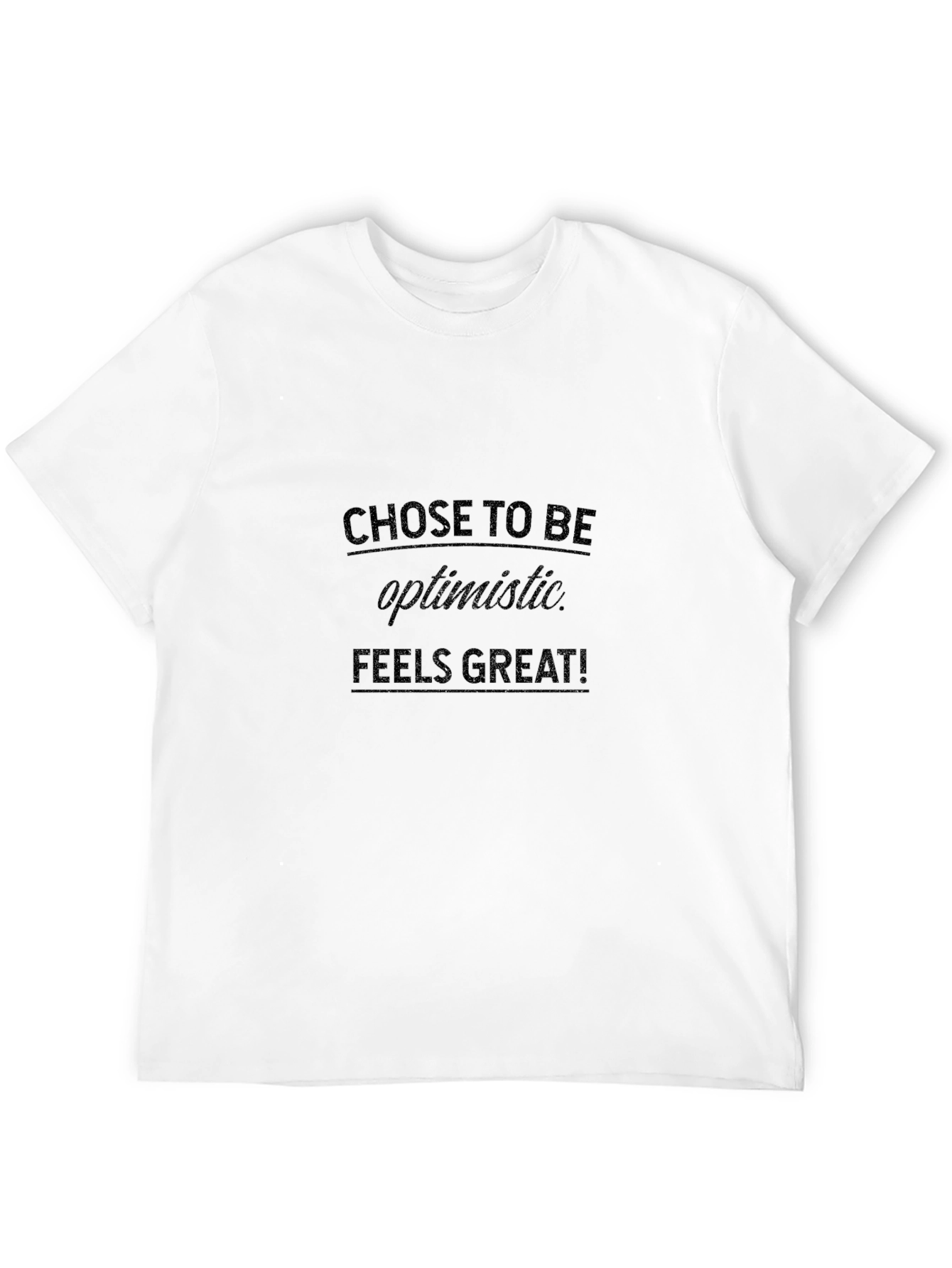 Optimistic Black T-Shirt: Feels Great!