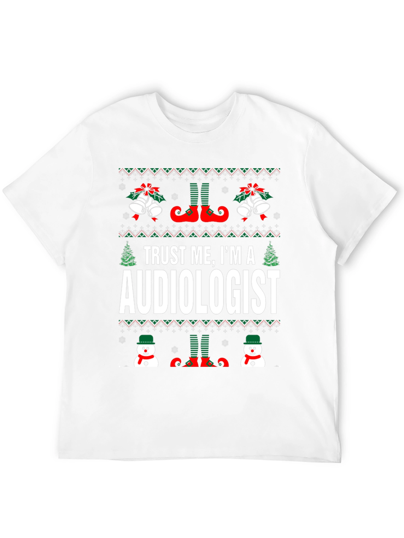 Funny Audiologist Ugly Christmas T-Shirt