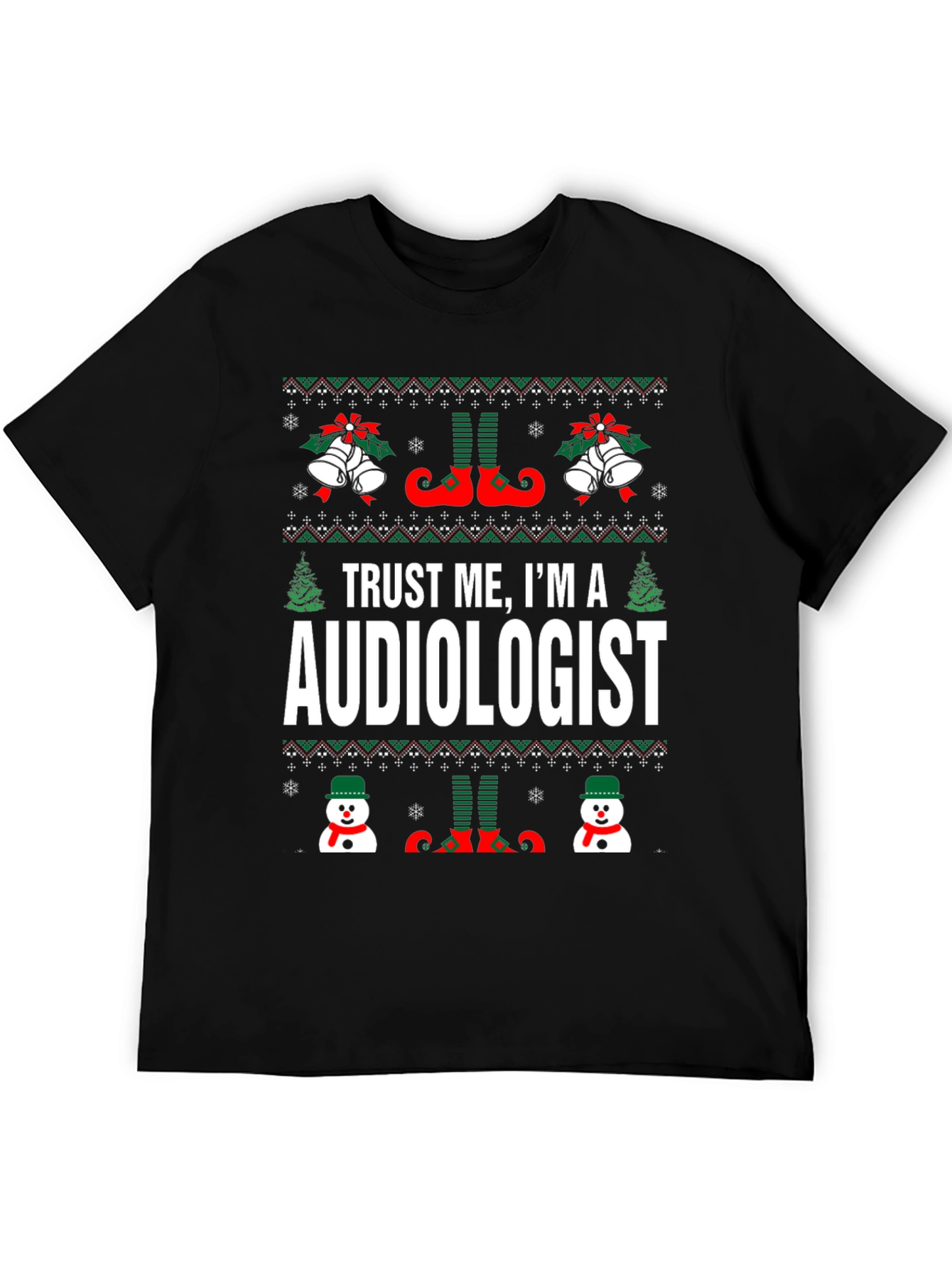 Funny Audiologist Ugly Christmas T-Shirt