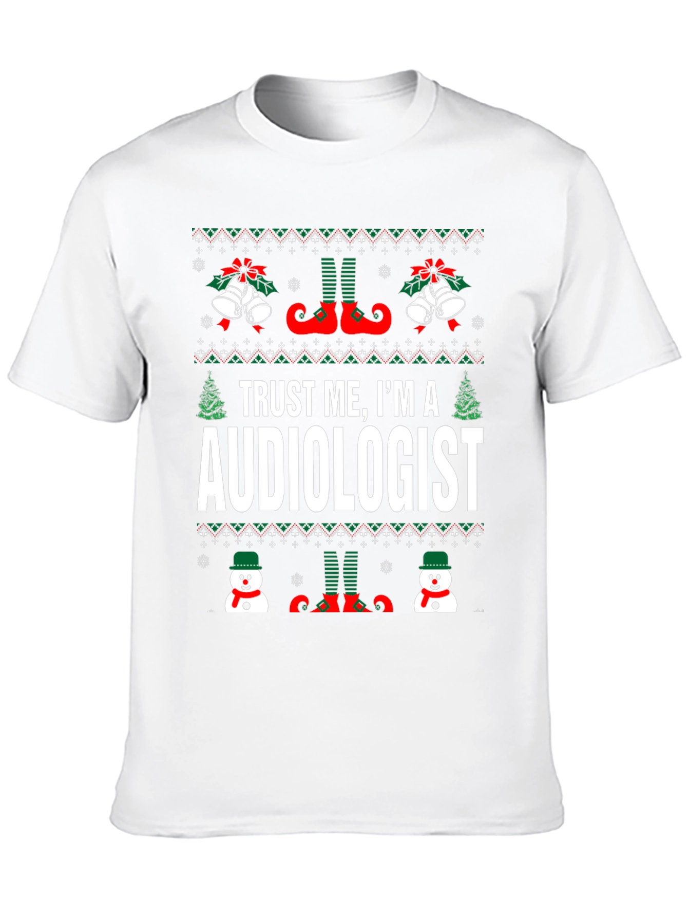 Funny Audiologist Ugly Christmas T-Shirt