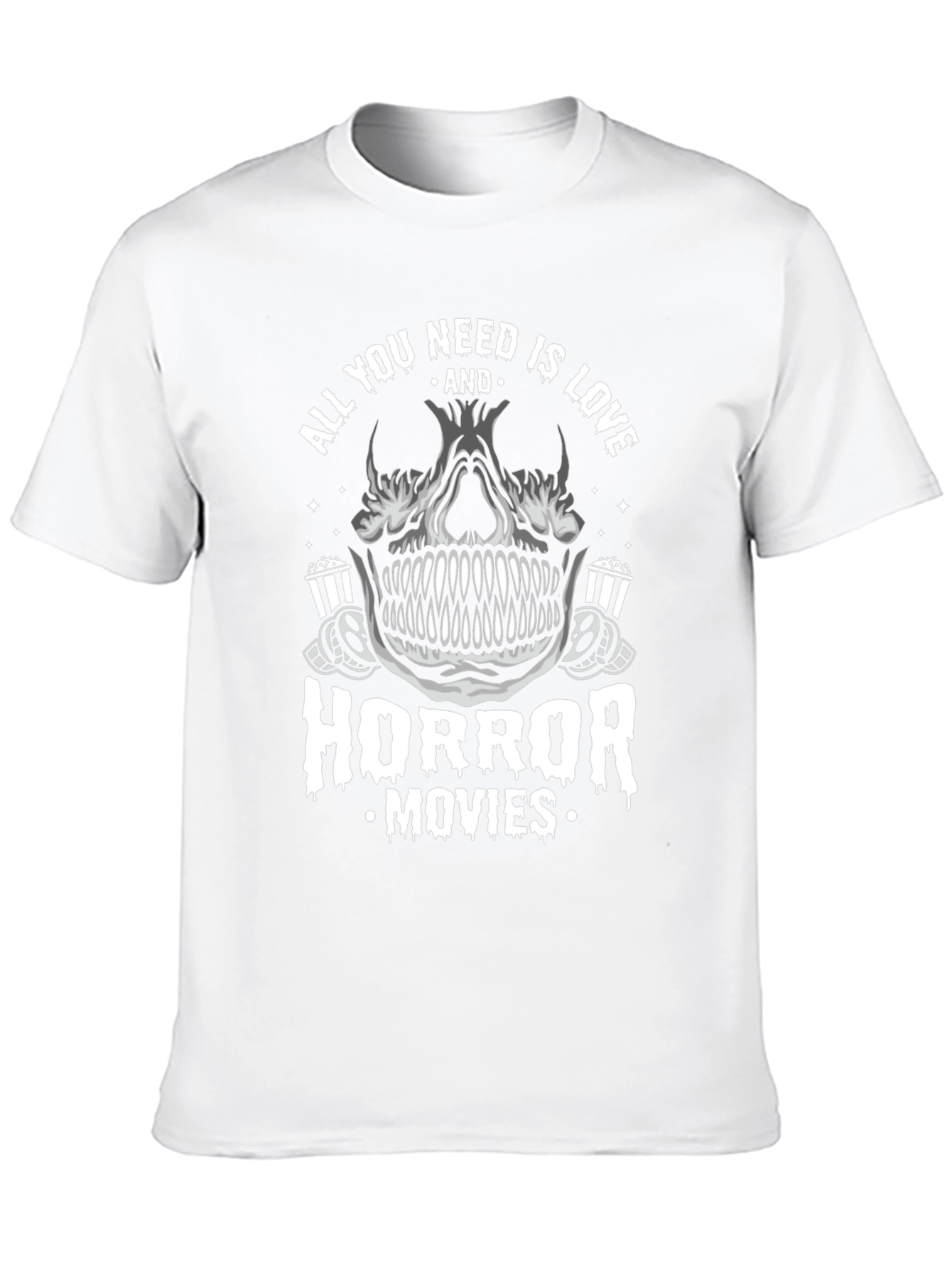 Horror Movies Skull T-Shirt