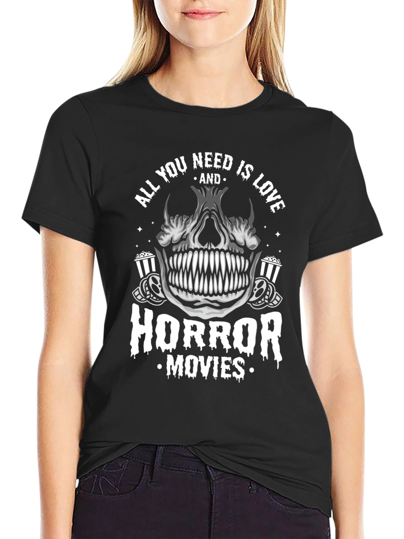 Horror Movies Skull T-Shirt