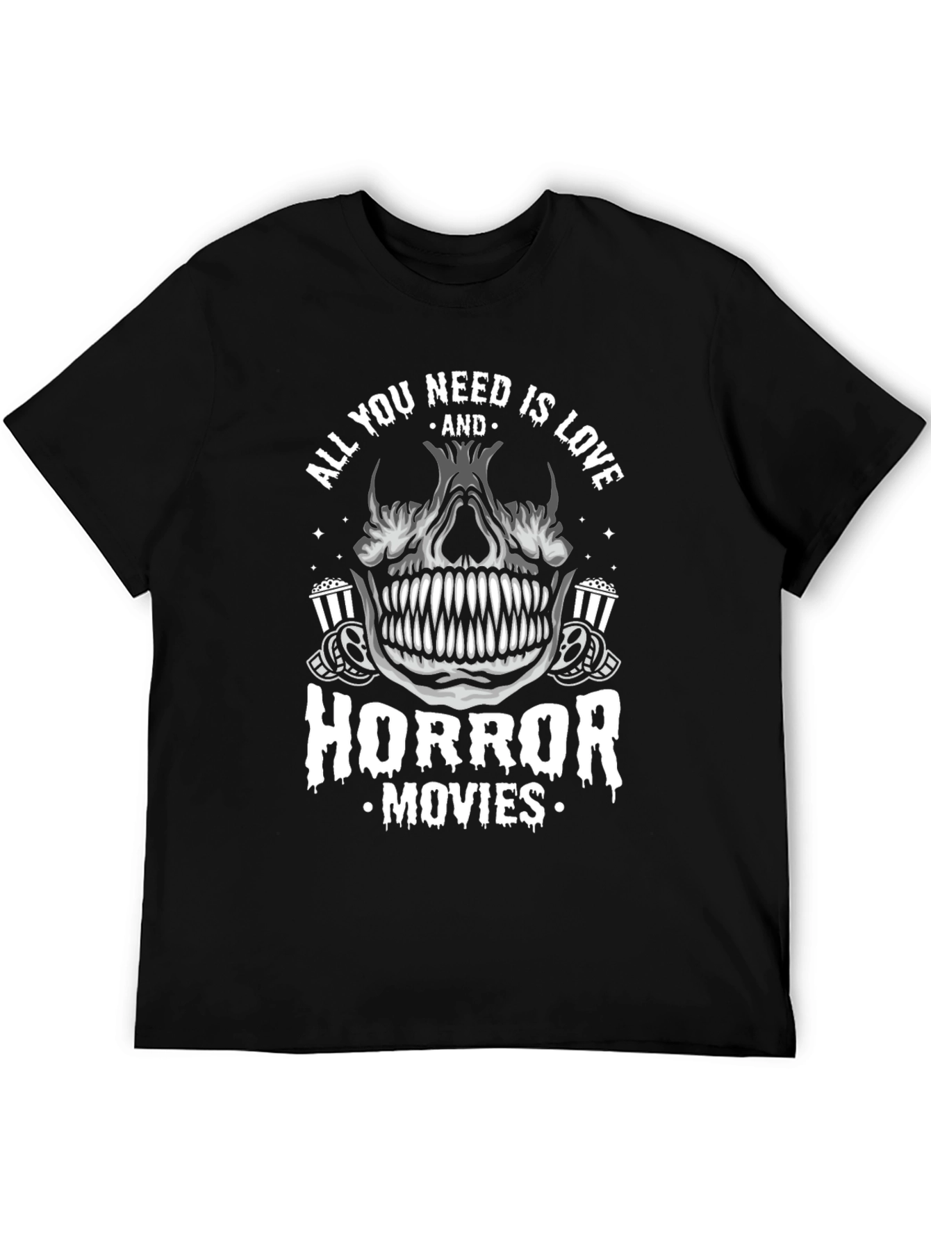 Horror Movies Skull T-Shirt