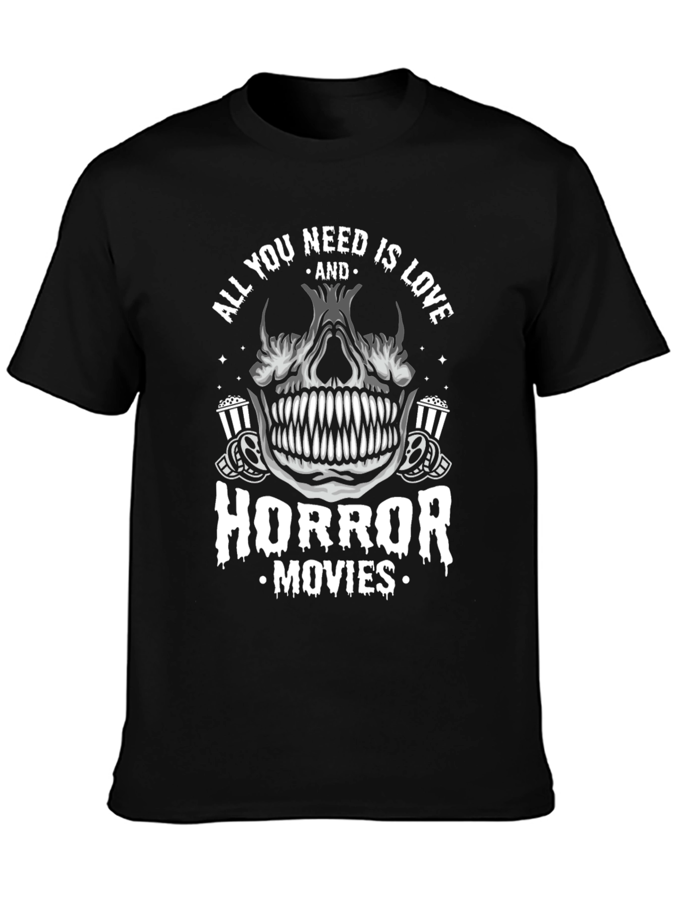 Horror Movies Skull T-Shirt