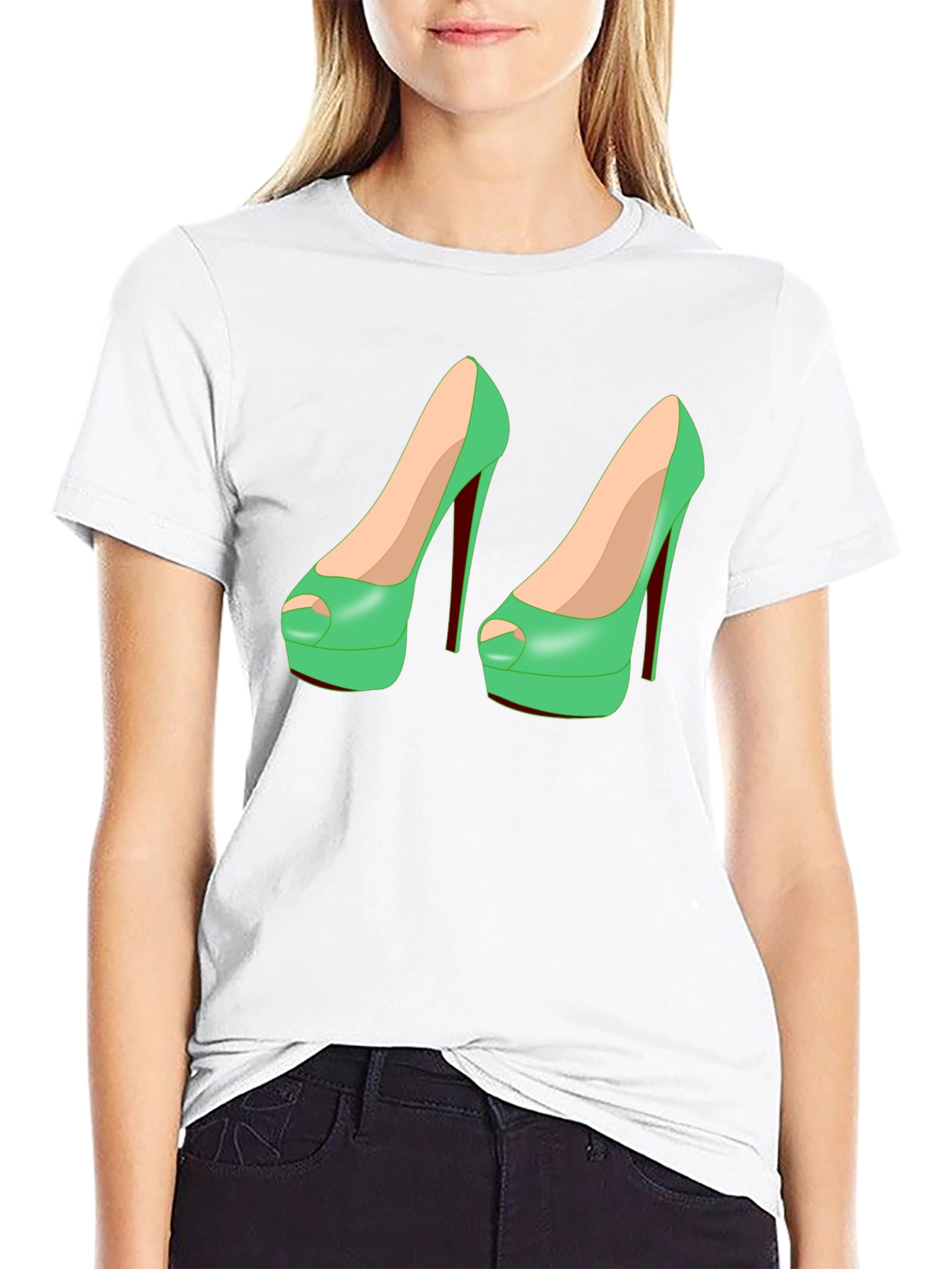 Novelty High Heel Shoe T-Shirt