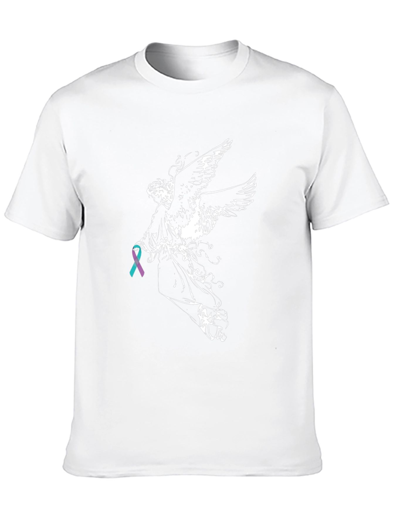 Angel Wings Ribbon Graphic T-Shirt