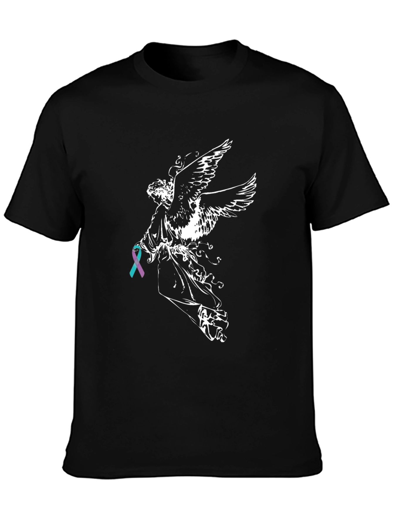 Angel Wings Ribbon Graphic T-Shirt