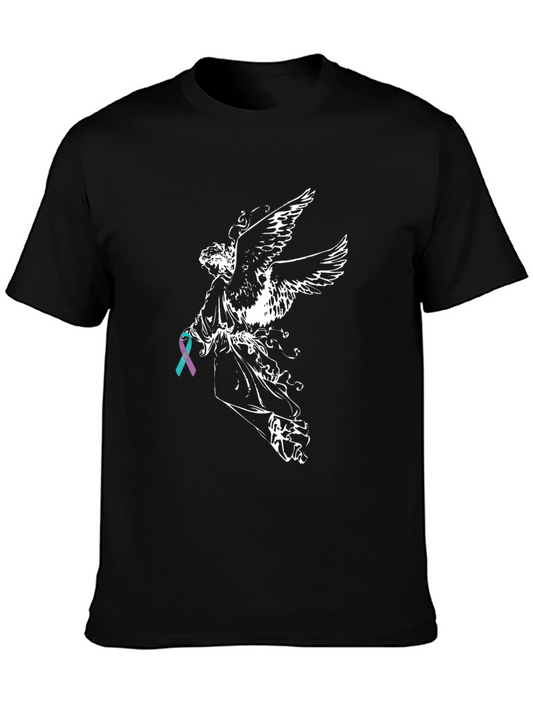 Angel Wings Ribbon Graphic T-Shirt