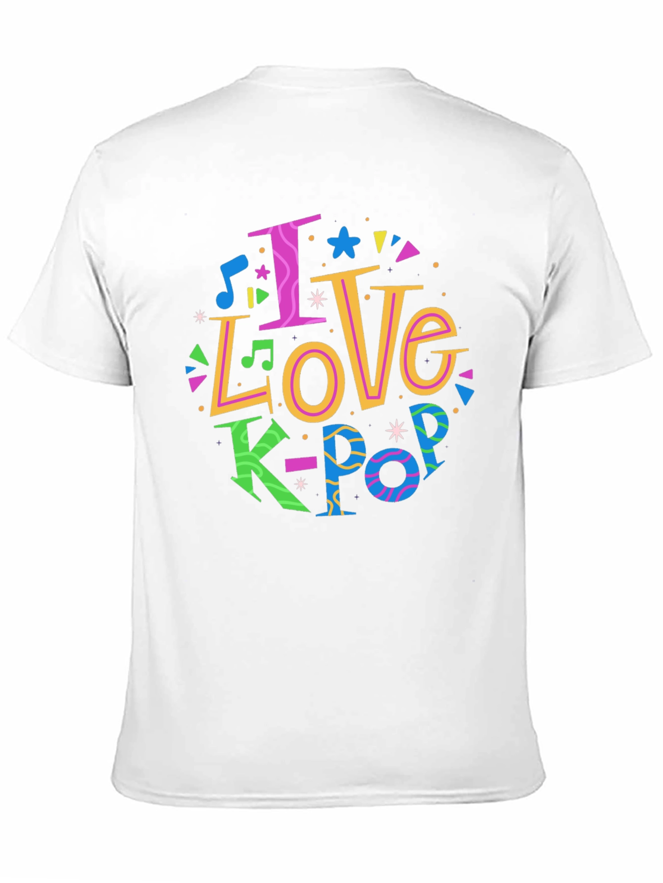 I Love K-Pop Graphic Tee - Black Unisex T-Shirt