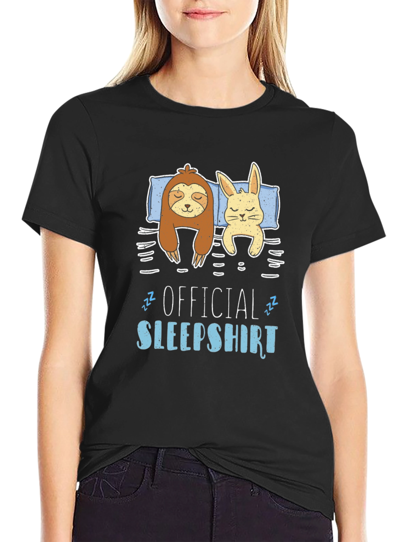 Official Sleepshirt Sloth Bunny T-Shirt