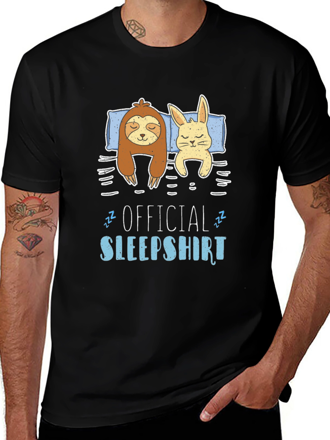 Official Sleepshirt Sloth Bunny T-Shirt