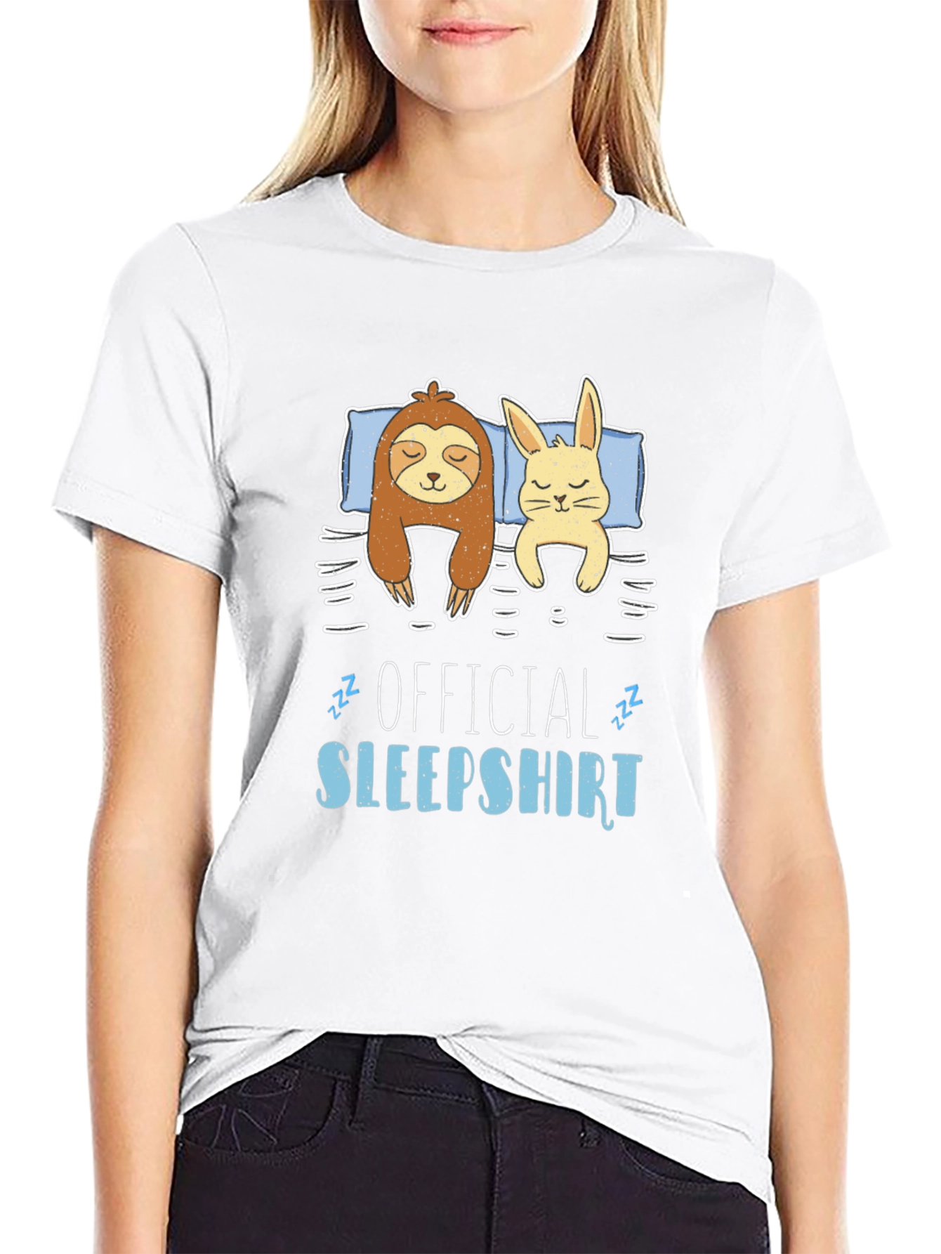 Official Sleepshirt Sloth Bunny T-Shirt