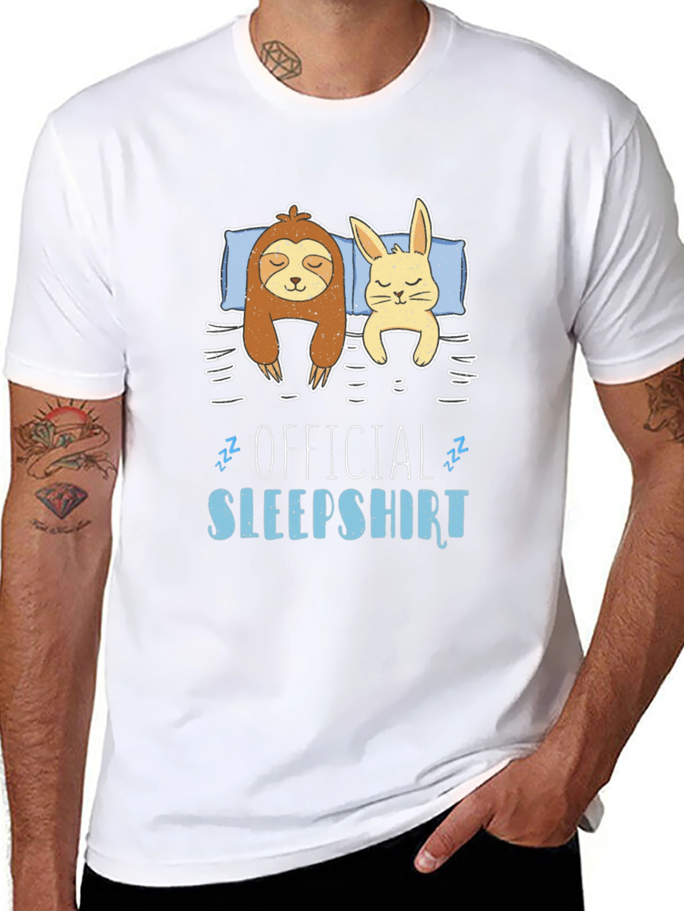 Official Sleepshirt Sloth Bunny T-Shirt