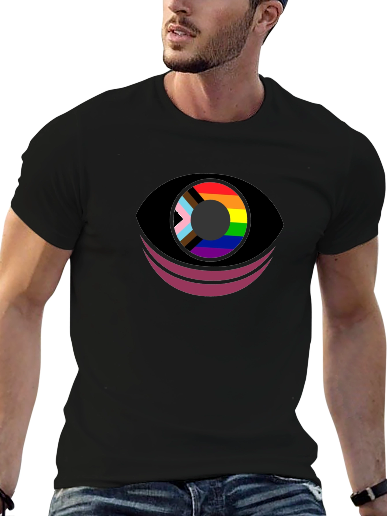 Pride Eye T-Shirt - Black Graphic Tee