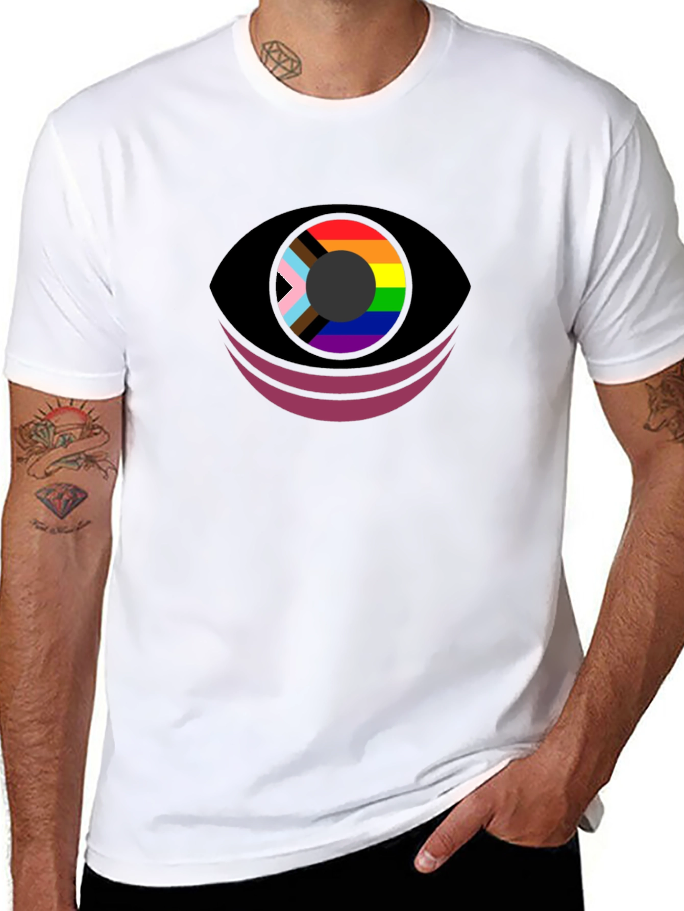 Pride Eye T-Shirt - Black Graphic Tee