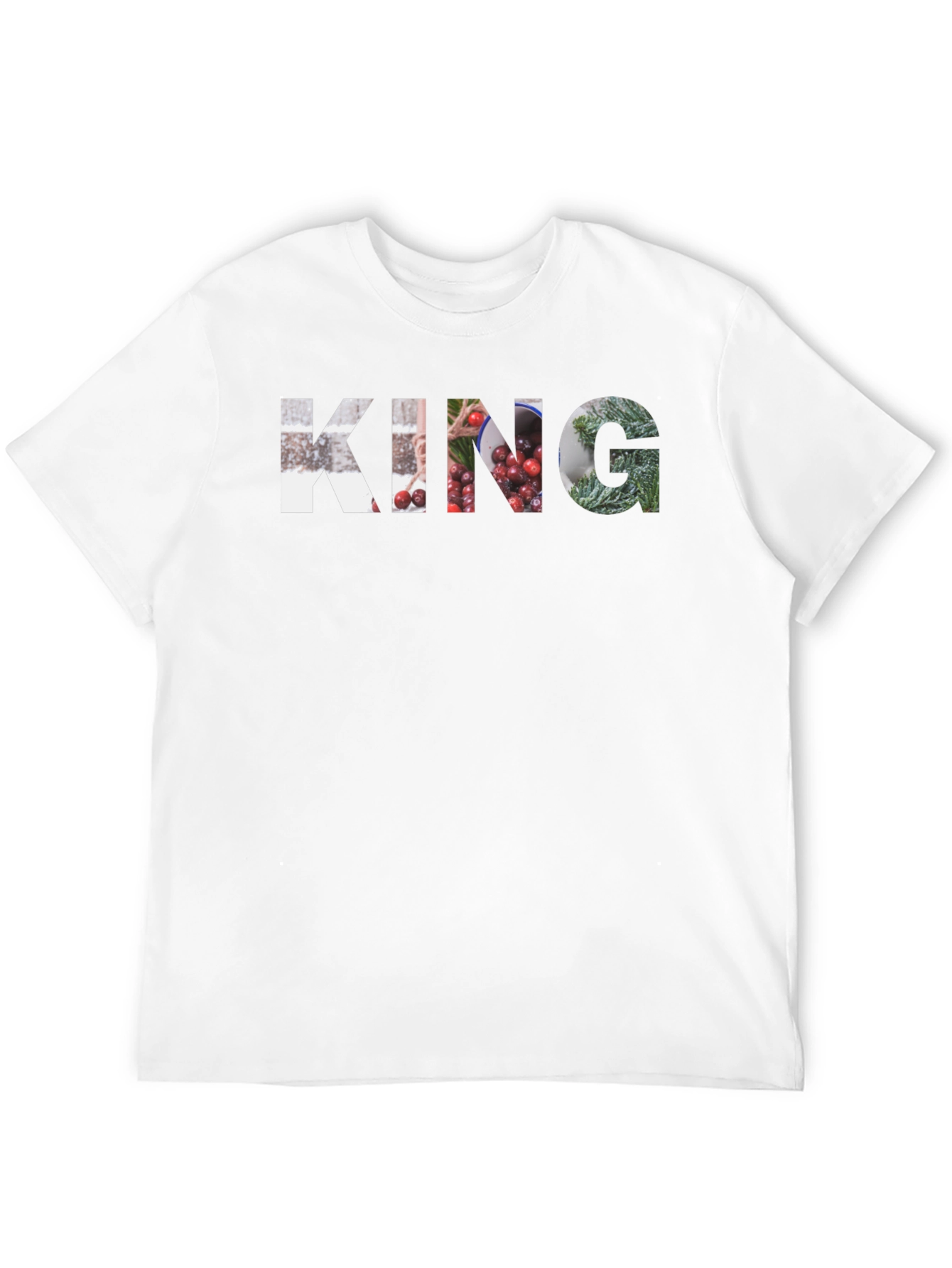 King Graphic Print Black T-Shirt