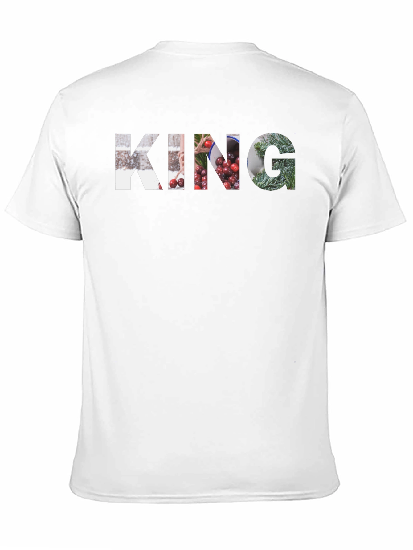 King Graphic Print Black T-Shirt