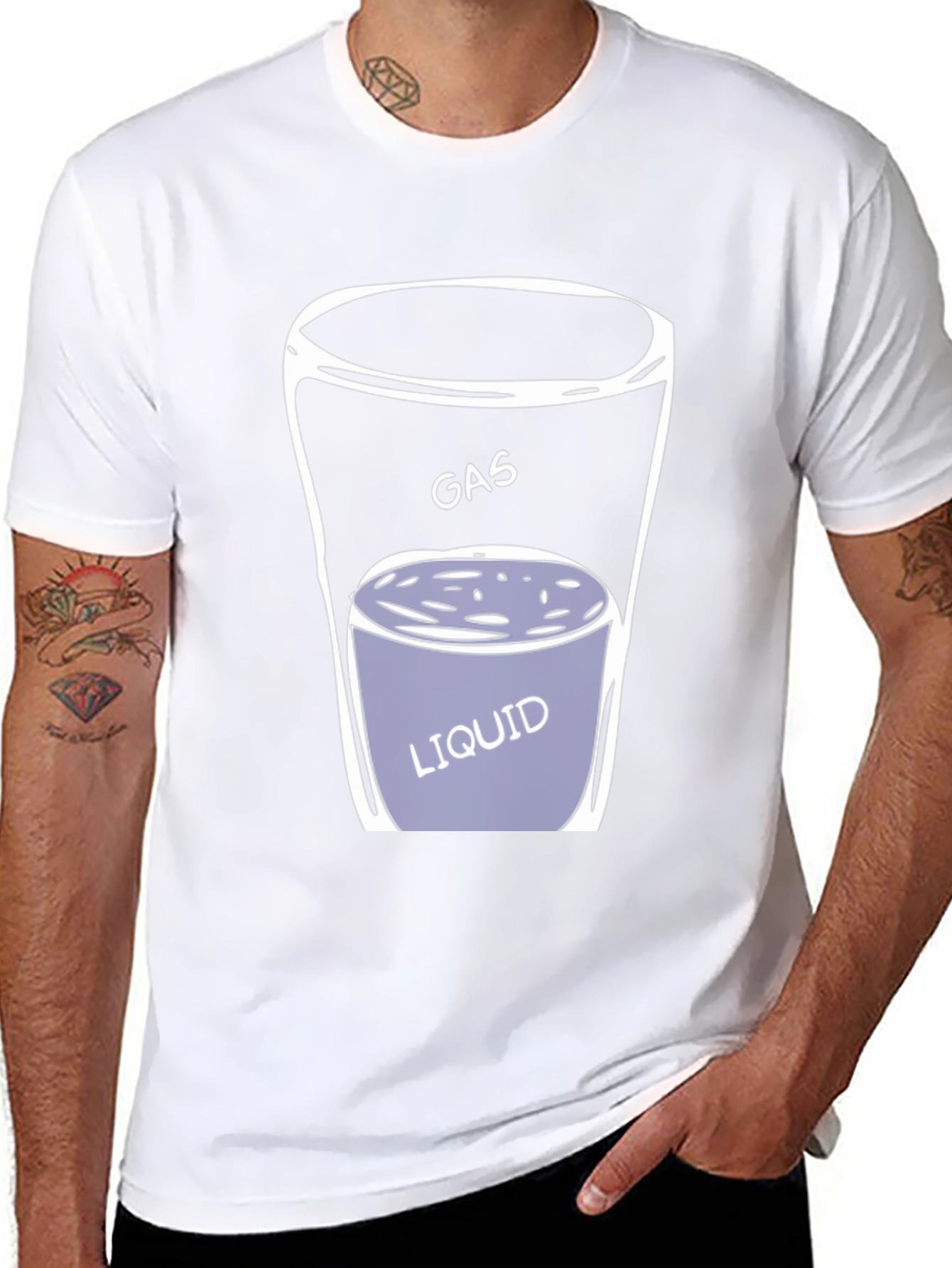 Gas Liquid Funny Chemistry T-Shirt