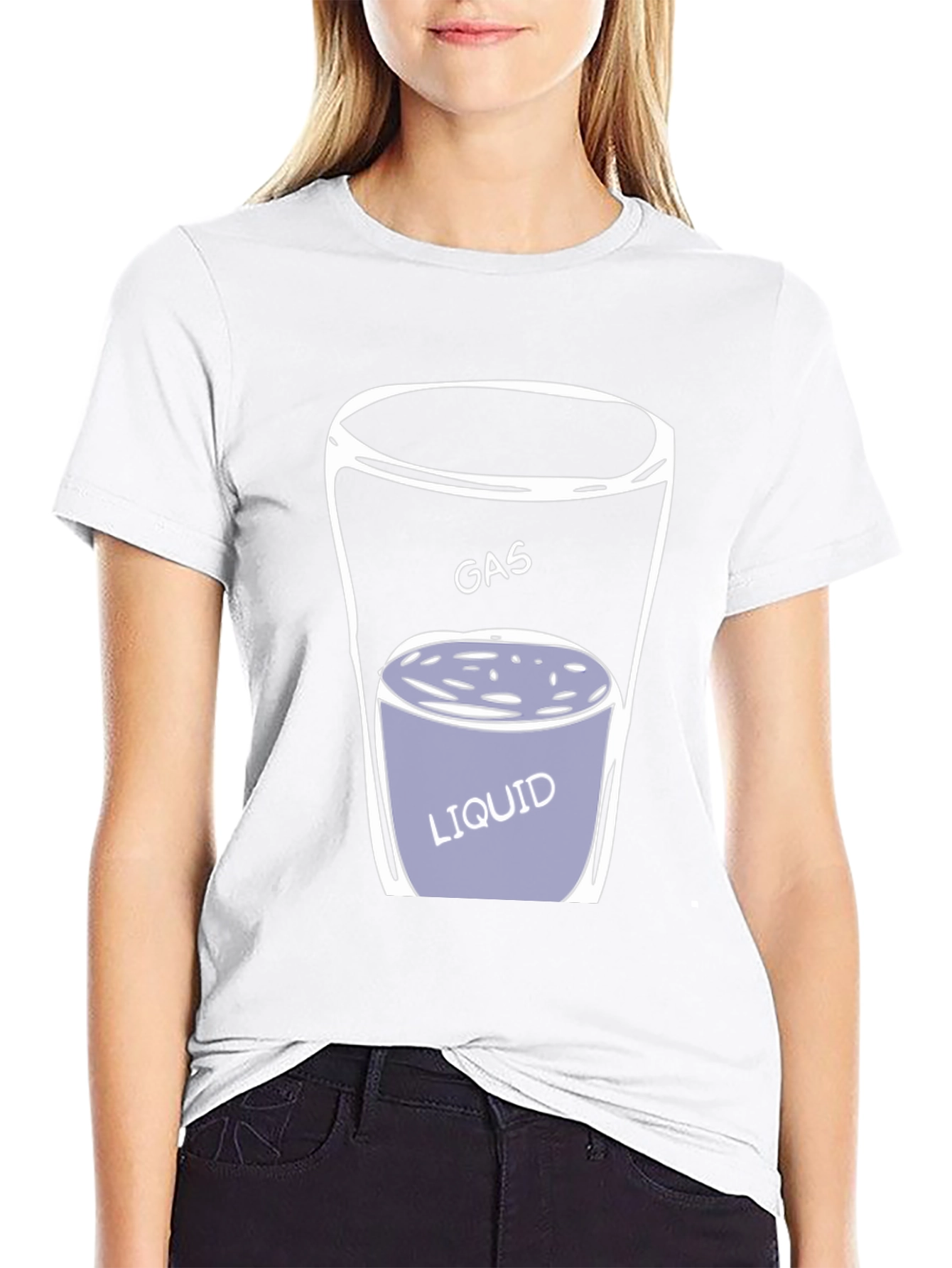 Gas Liquid Funny Chemistry T-Shirt