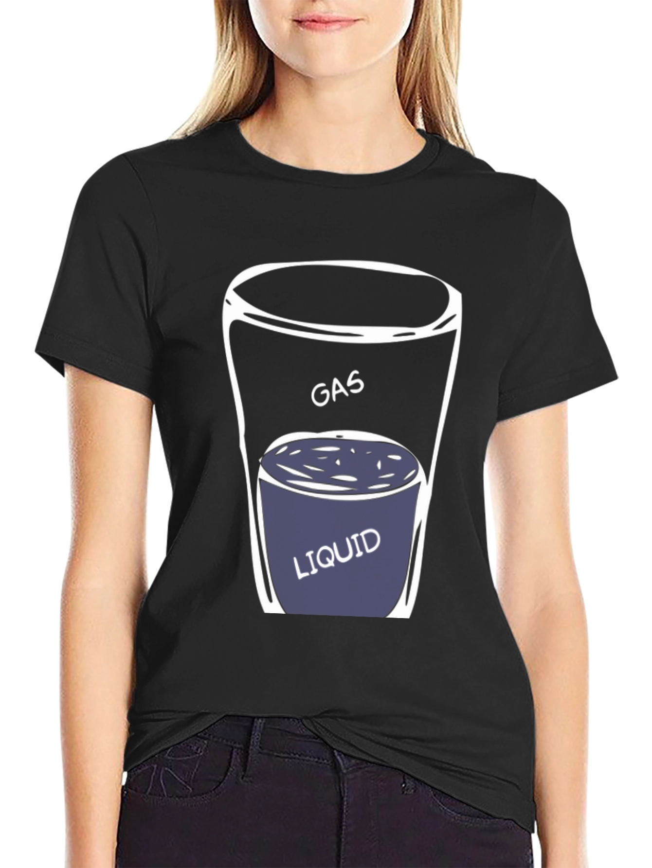 Gas Liquid Funny Chemistry T-Shirt