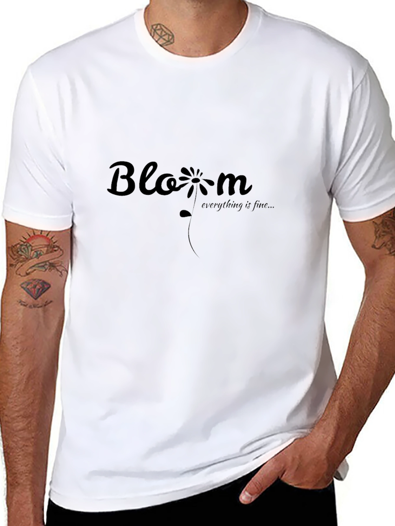 Bloom Graphic Tee - Everything is Fine Crew Neck