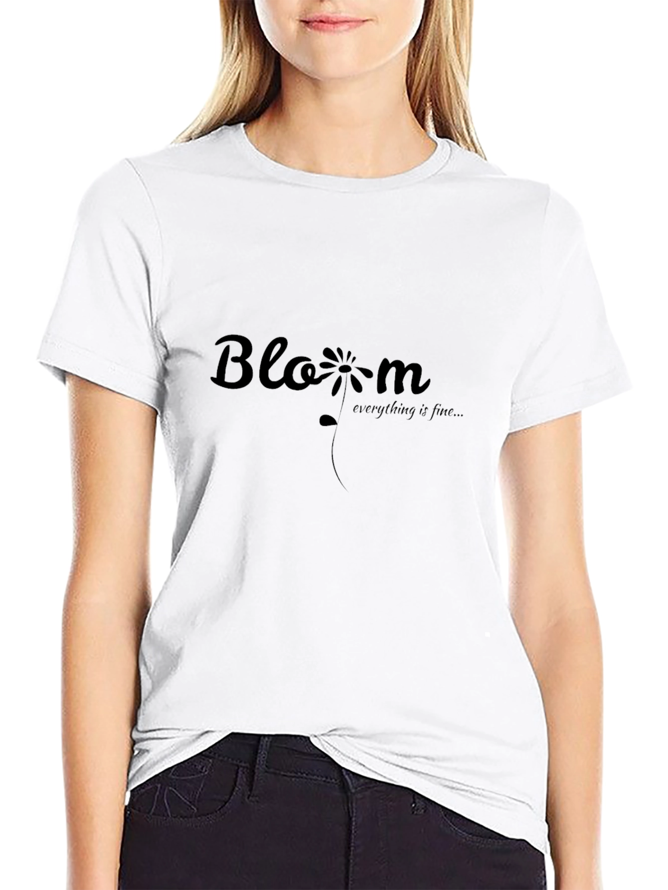 Bloom Graphic Tee - Everything is Fine Crew Neck