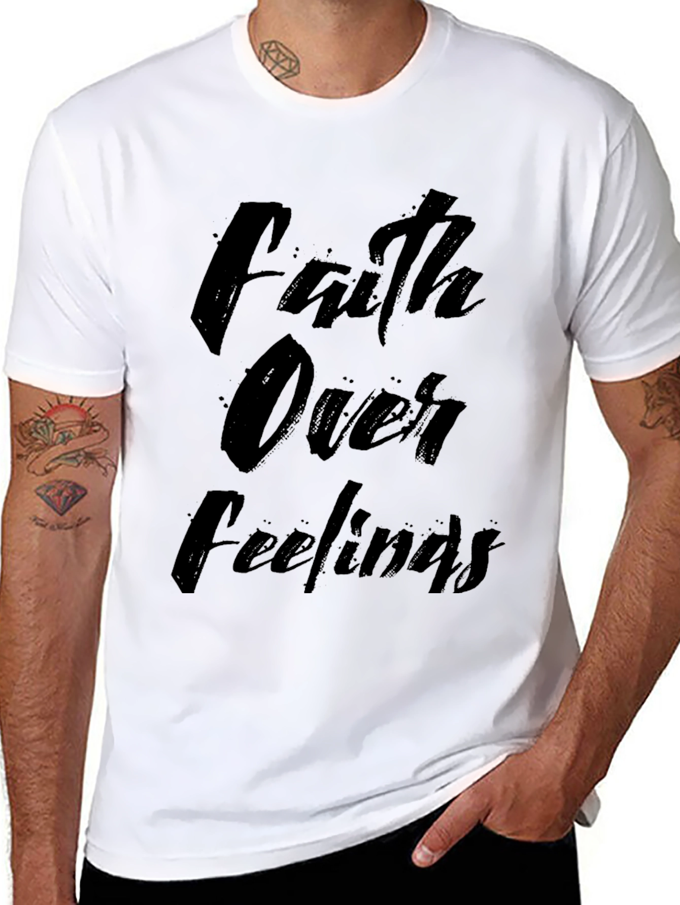 Faith Over Feelings Graphic T-Shirt