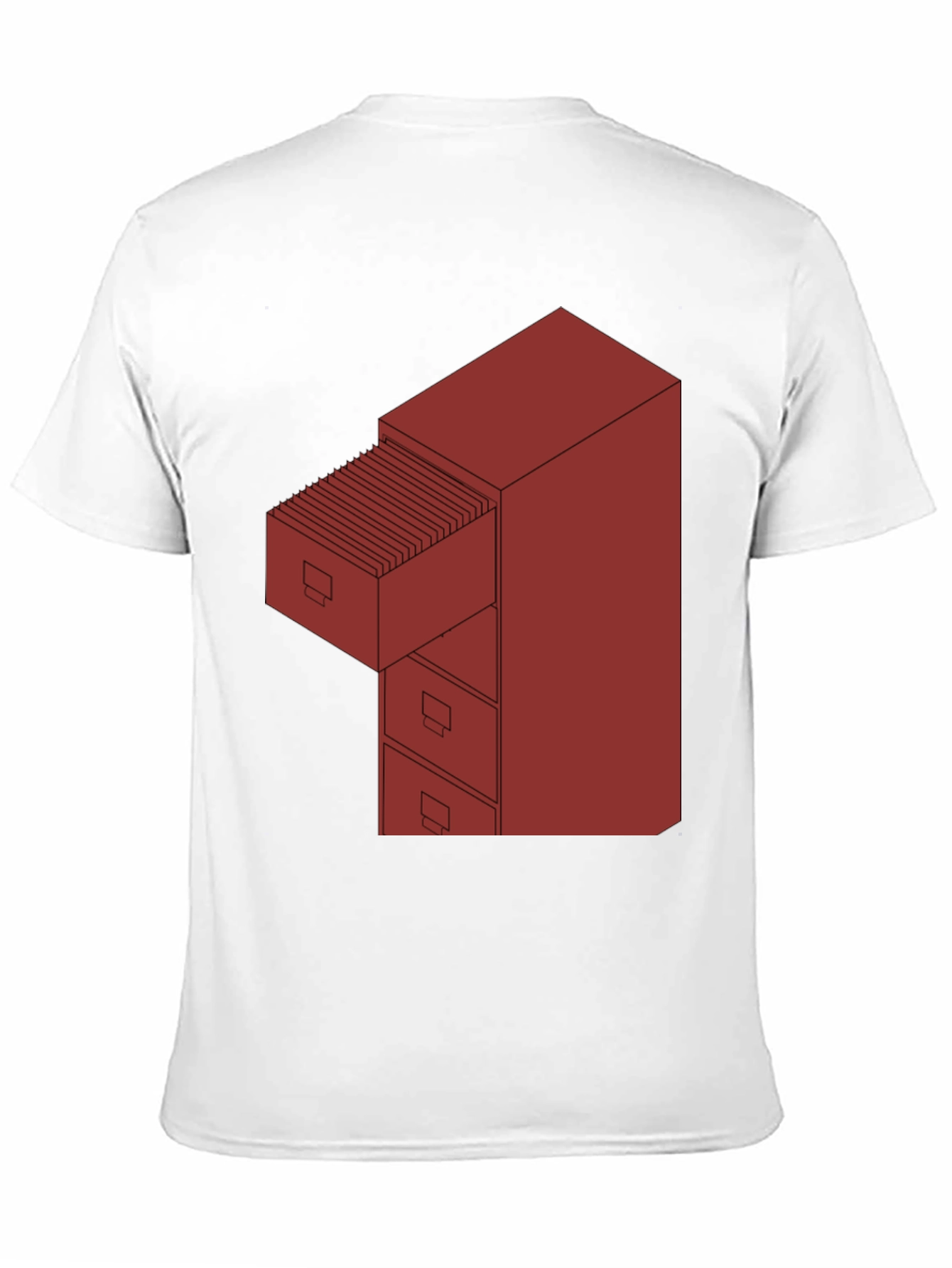 File Cabinet Graphic Tee - Black Casual Shirt