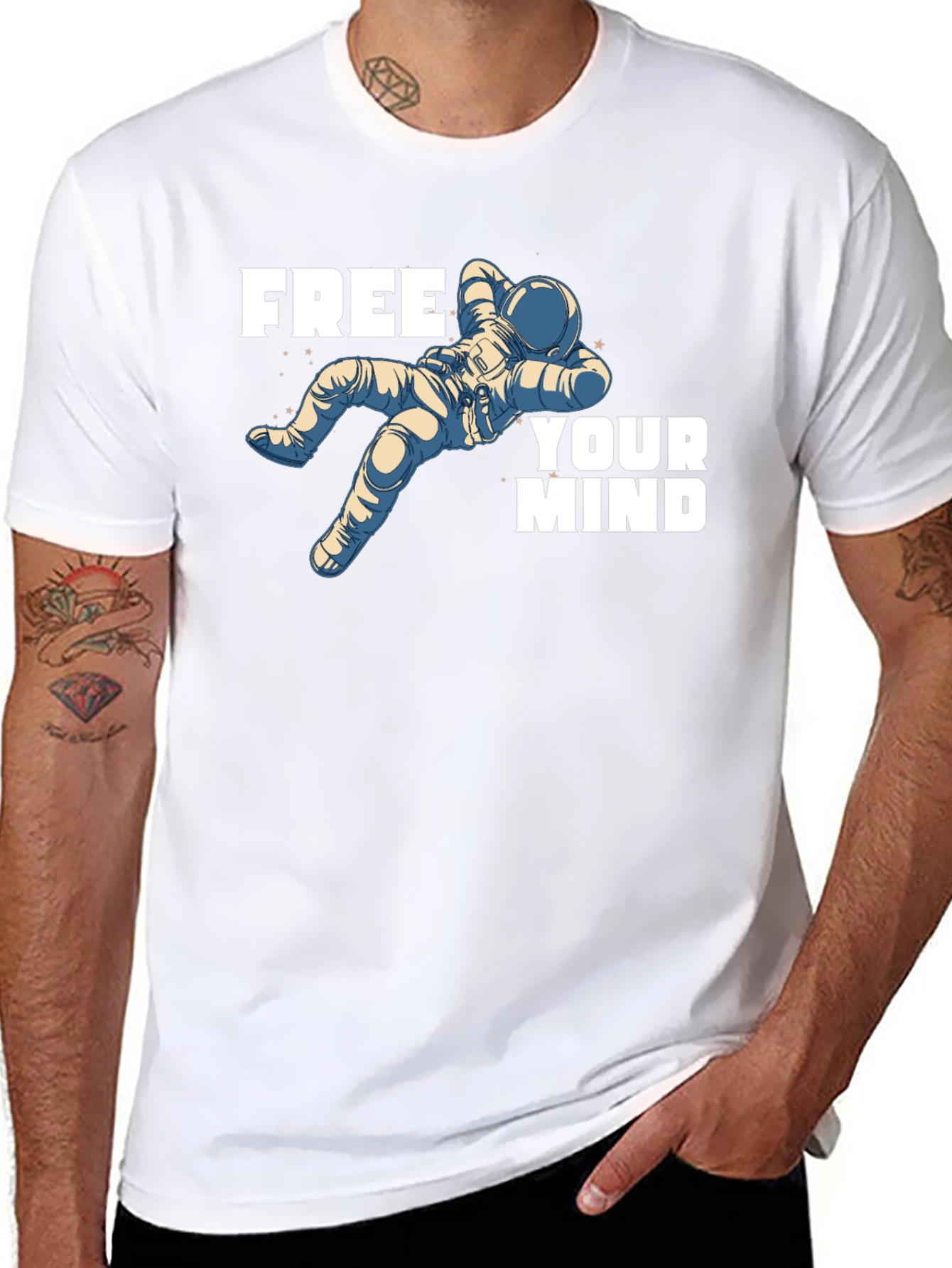 Relaxed Astronaut Black T-Shirt