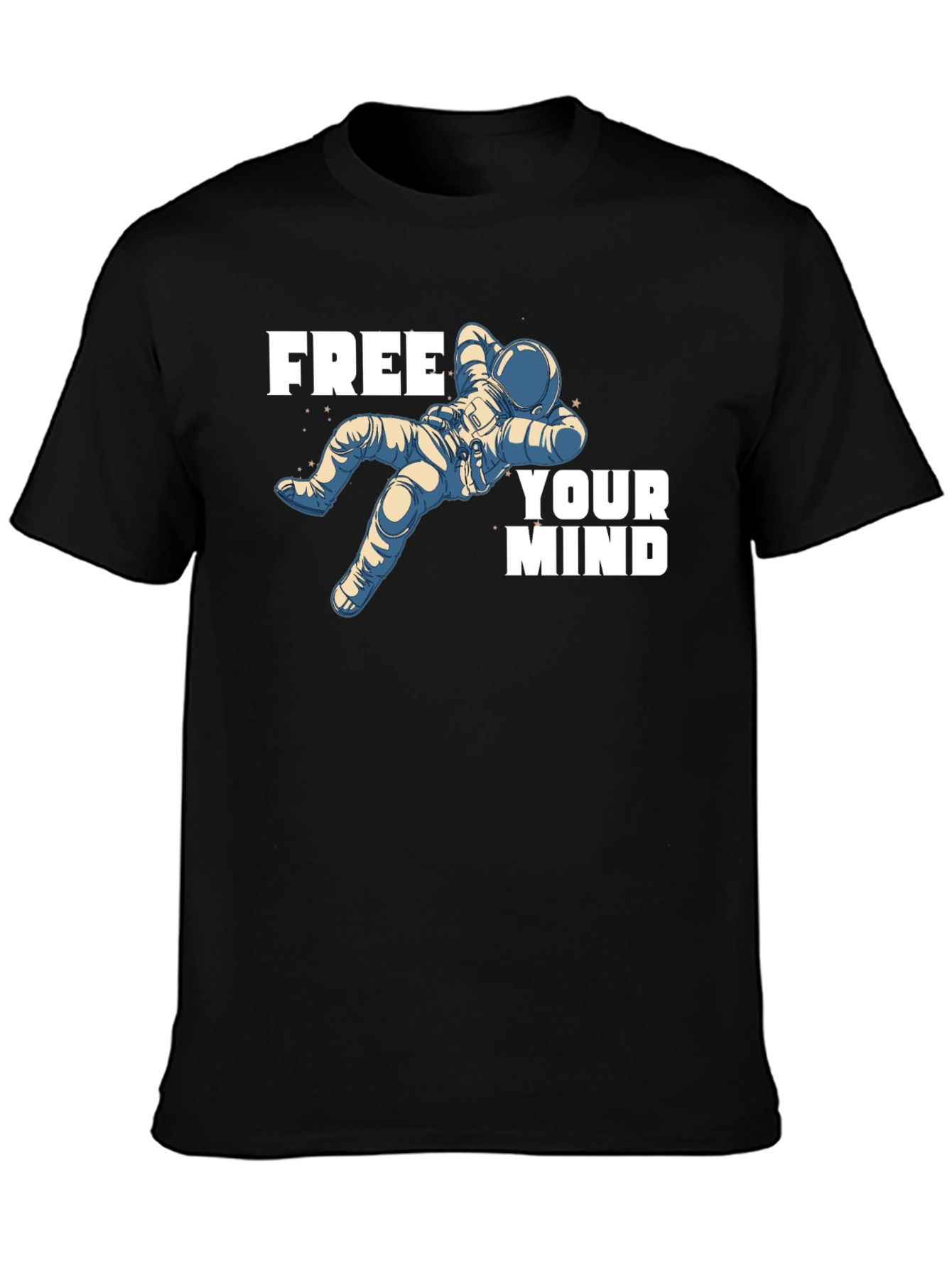 Relaxed Astronaut Black T-Shirt