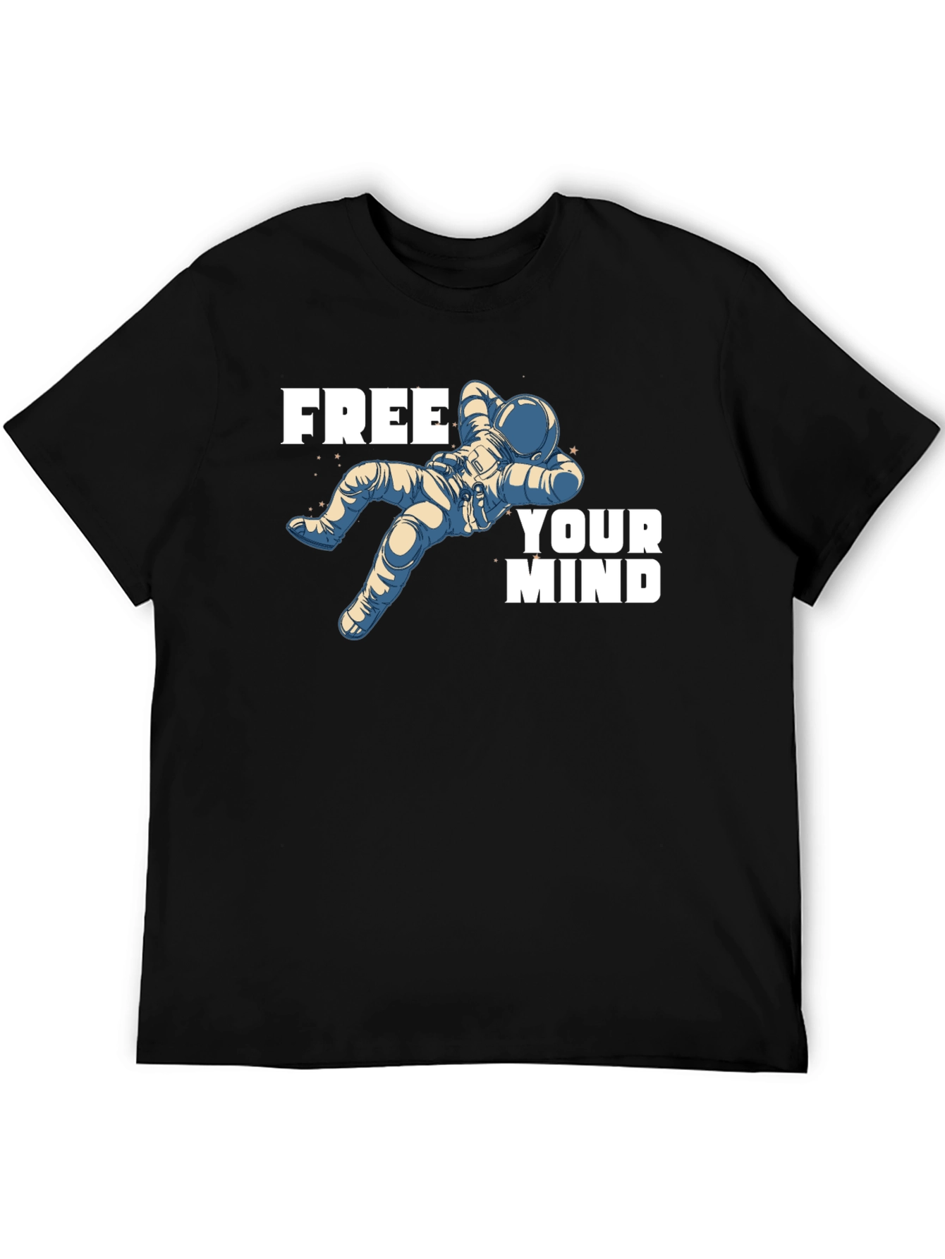 Relaxed Astronaut Black T-Shirt