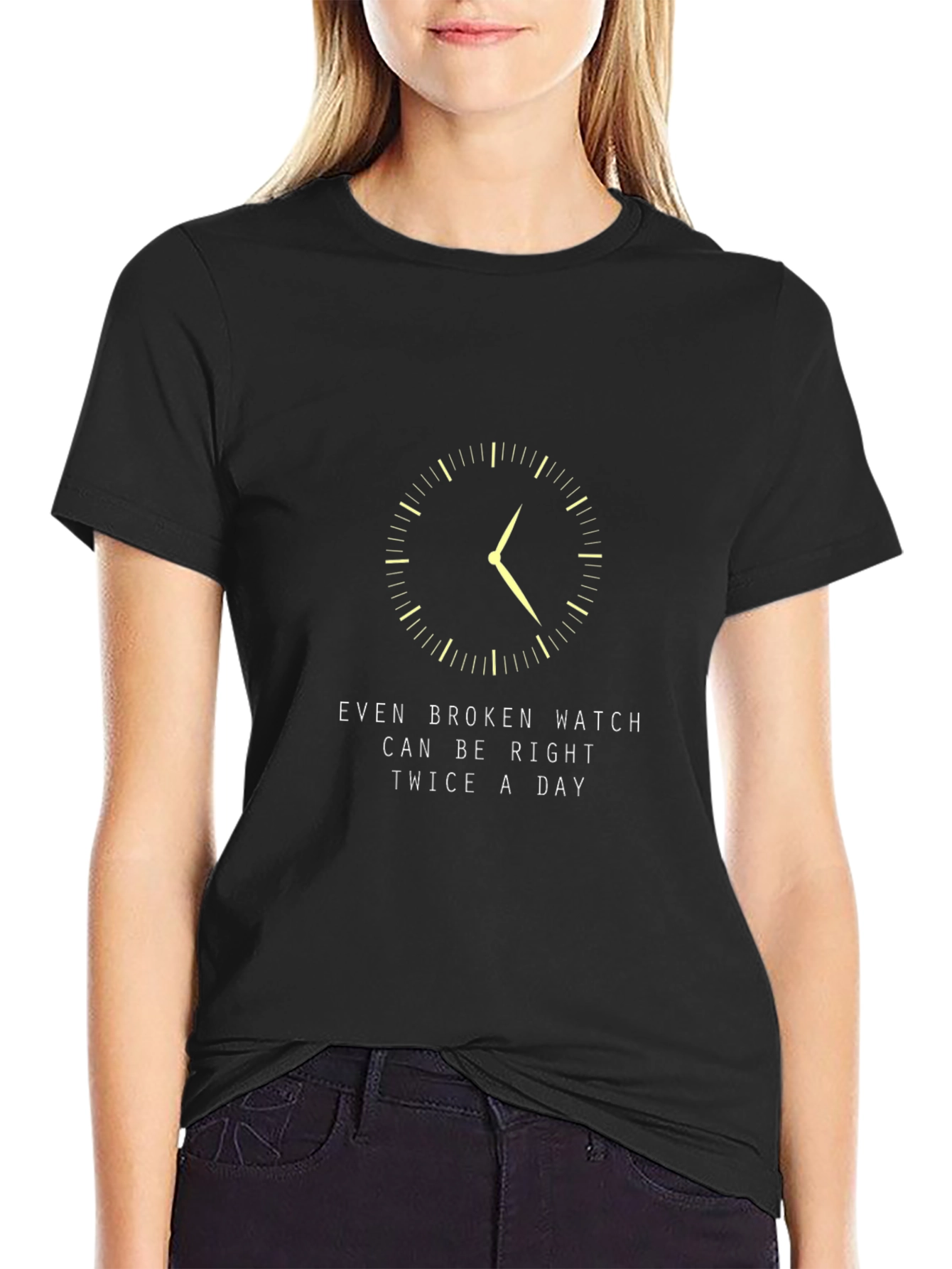 Broken Watch T-Shirt - Always Right Twice a Day!