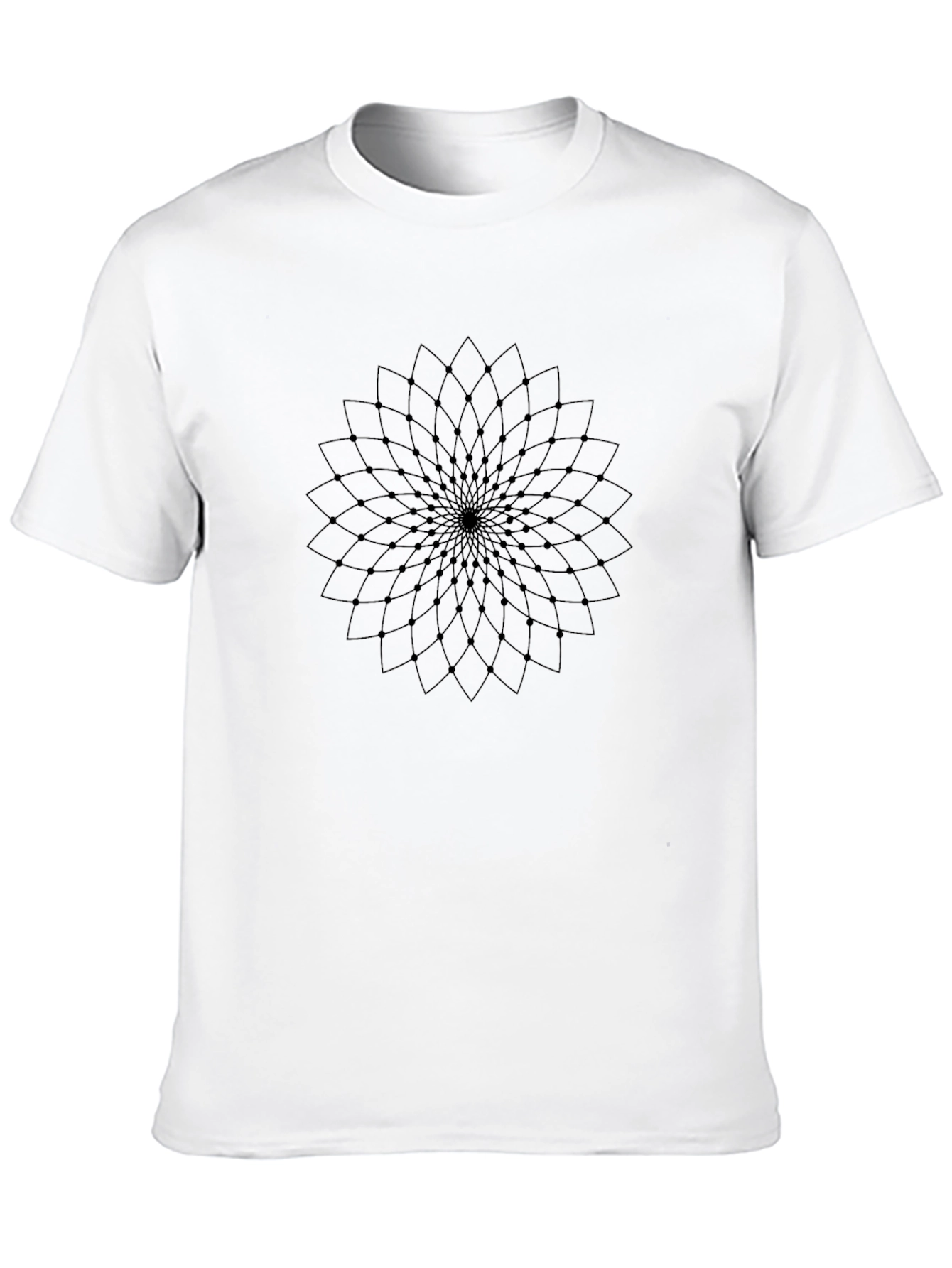 Geometric Mandala T-Shirt - Modern Minimalist Design