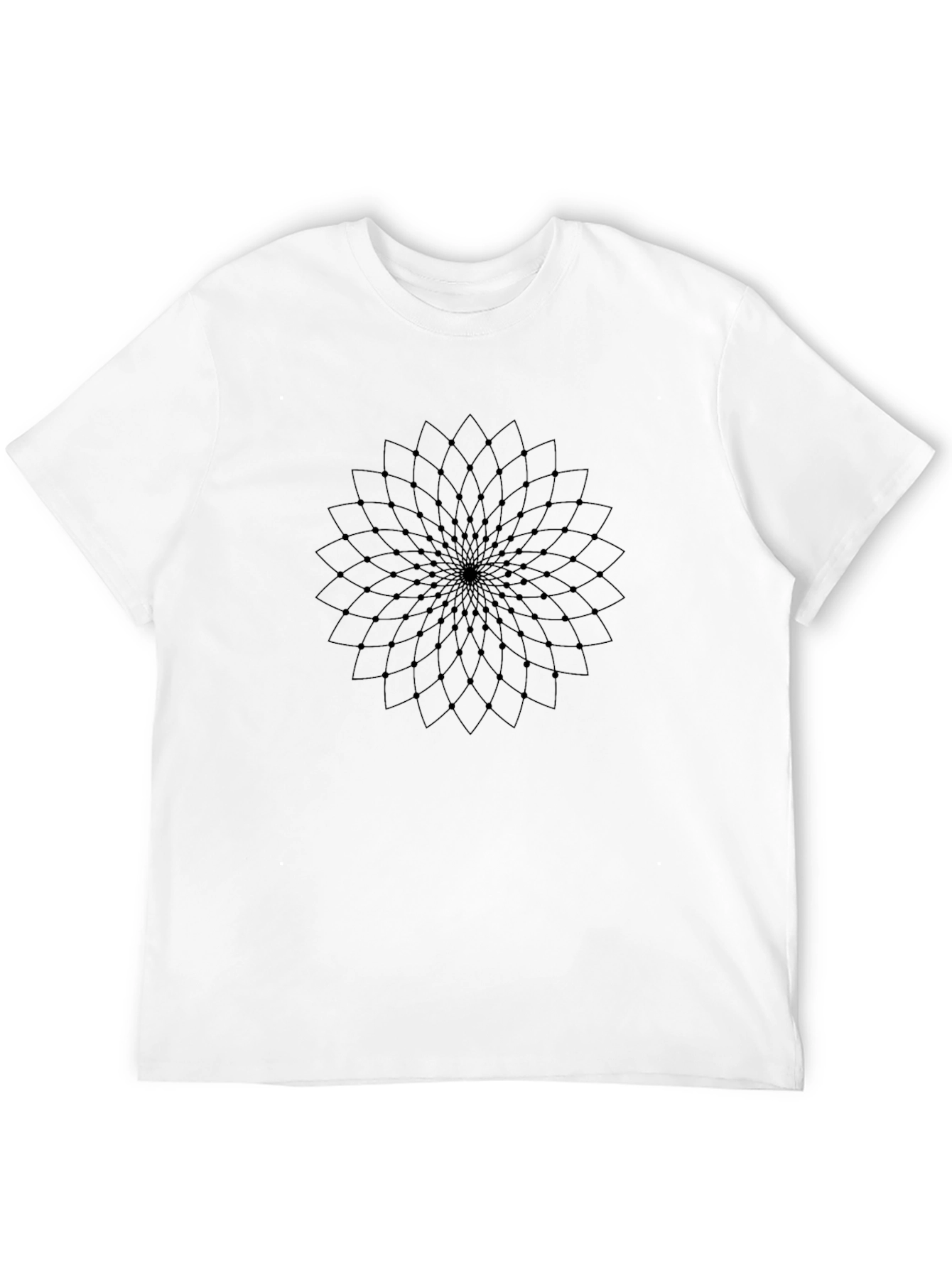 Geometric Mandala T-Shirt - Modern Minimalist Design