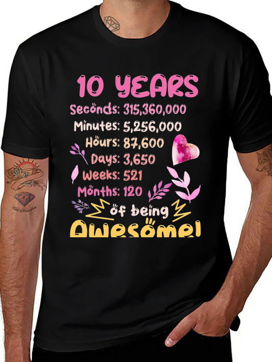 10th Birthday Awesome T-Shirt