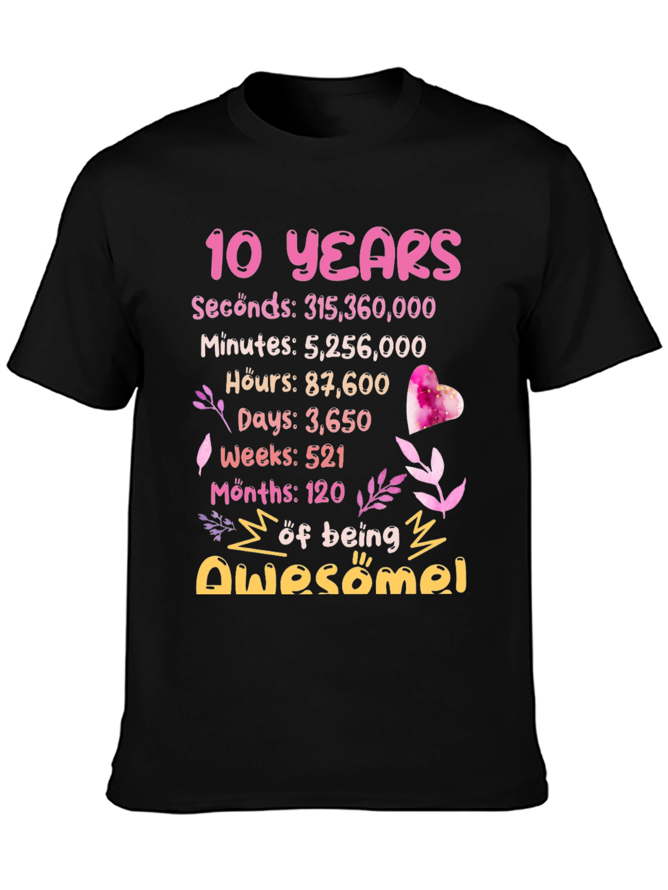 10th Birthday Awesome T-Shirt