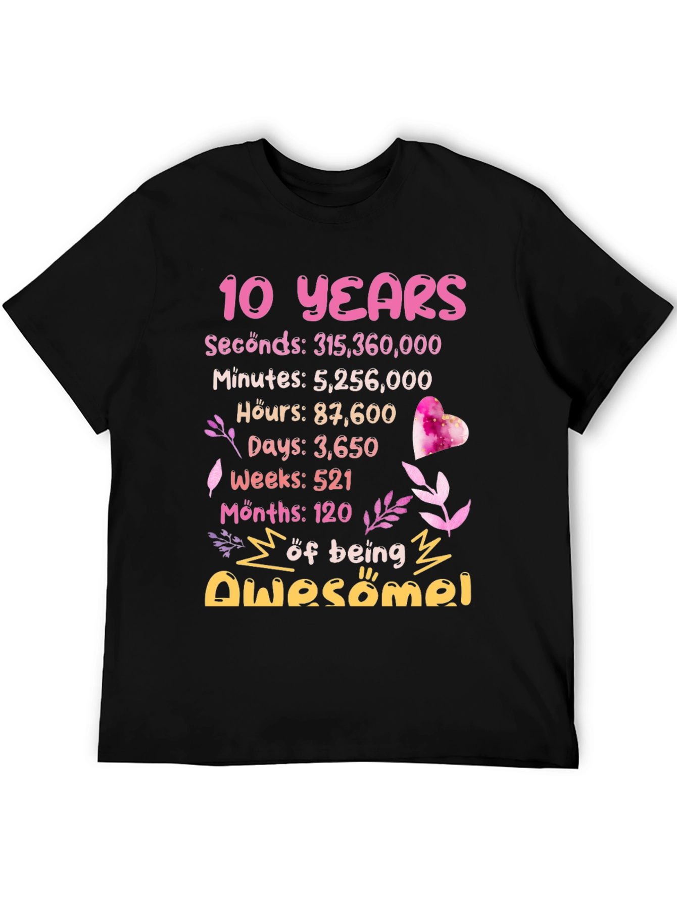 10th Birthday Awesome T-Shirt